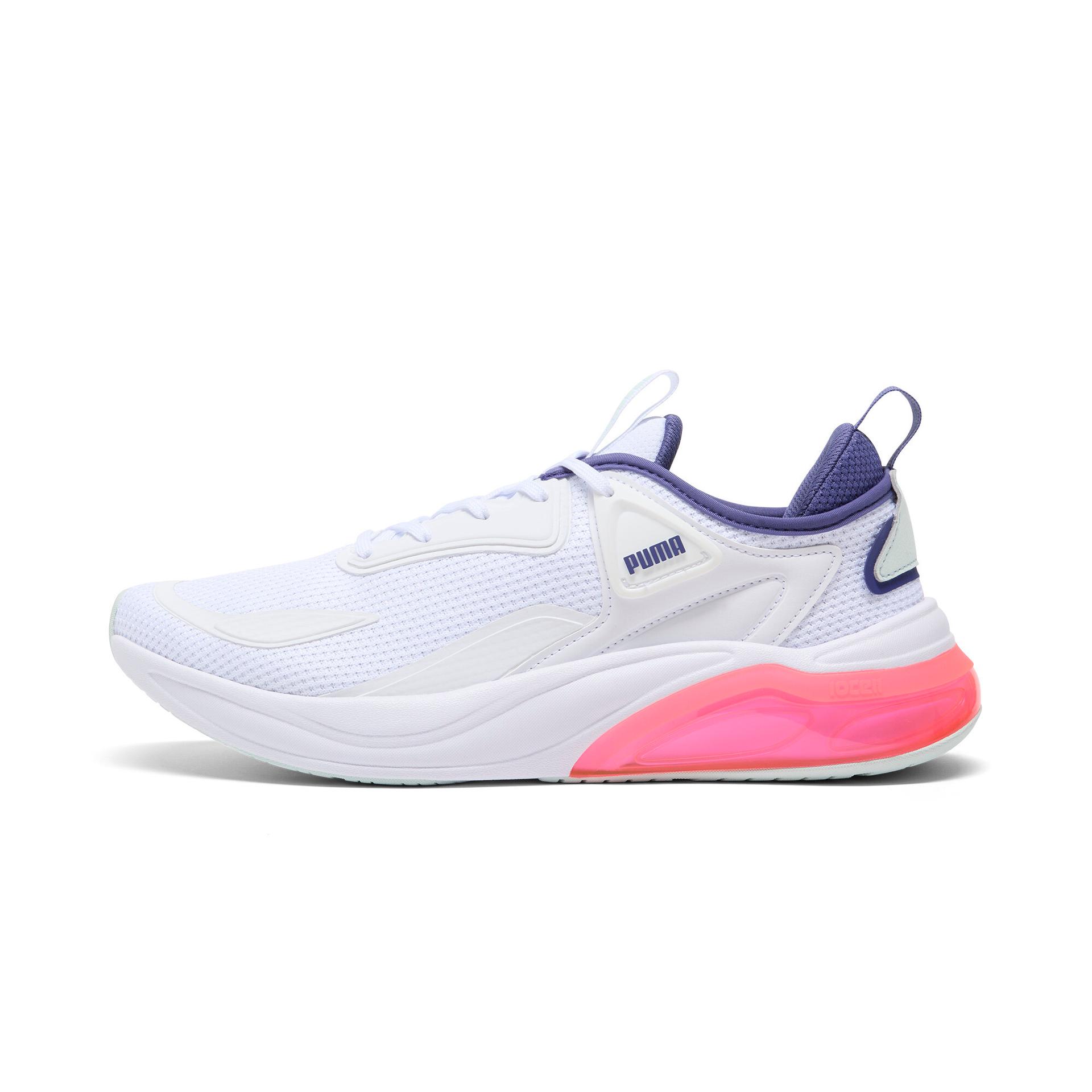 puma cell thrill women's running shoes in white, size 11