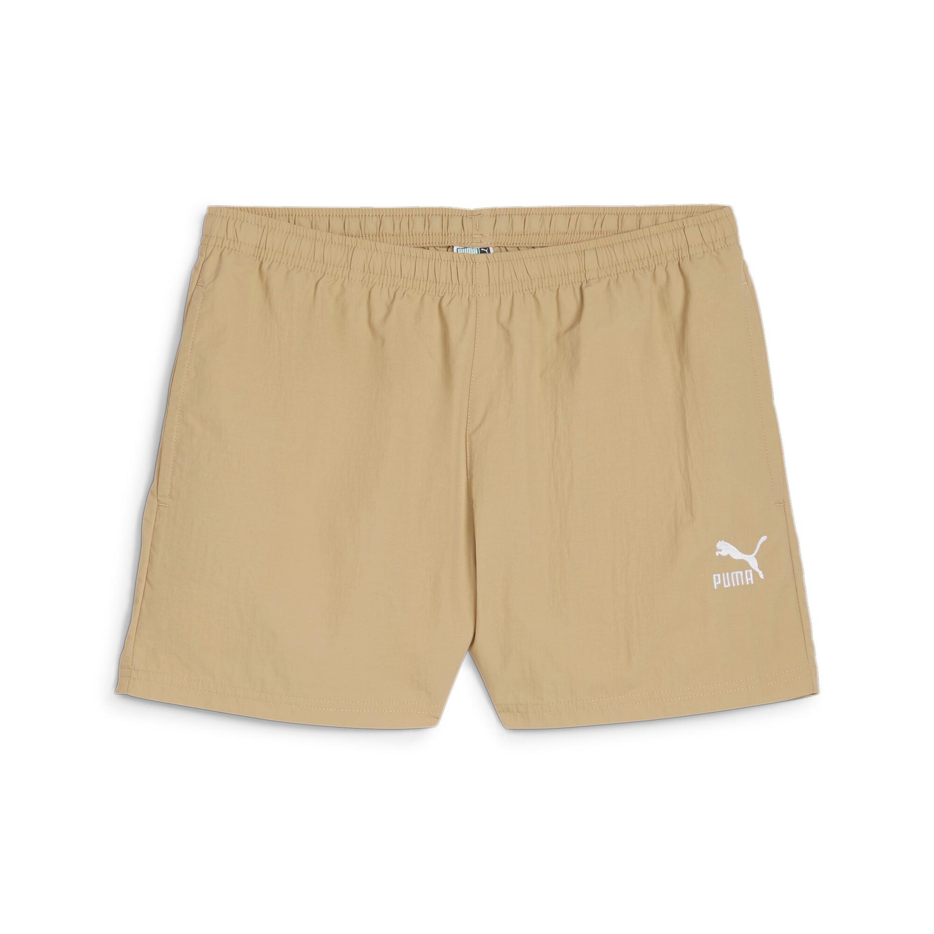 puma classics women's a-line shorts in beige, size xxs