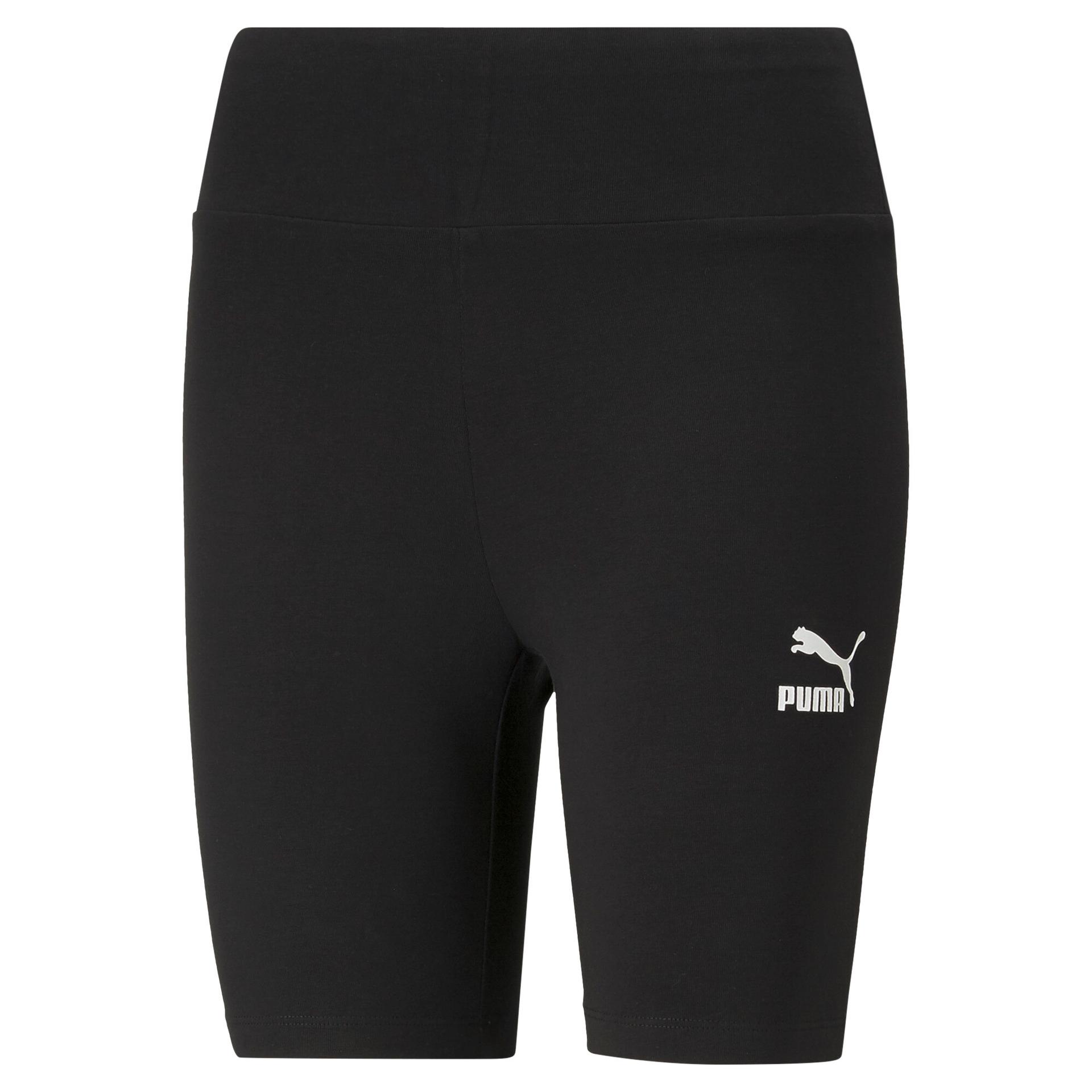 puma classics women's short tights in black, size xxl