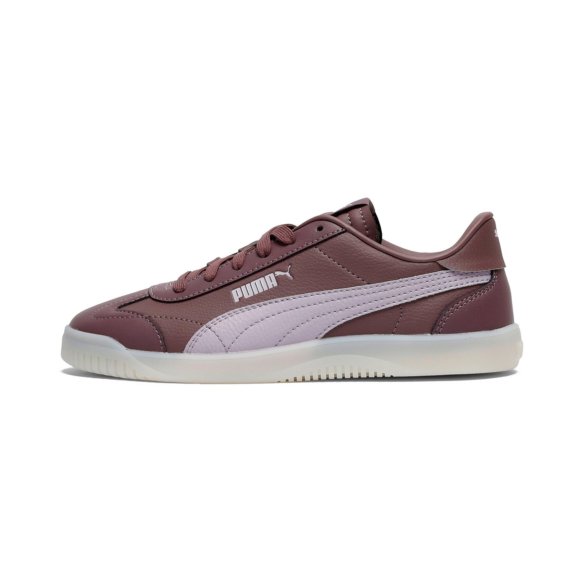 puma club 5v5 iced women's sneakers in purple, size 11