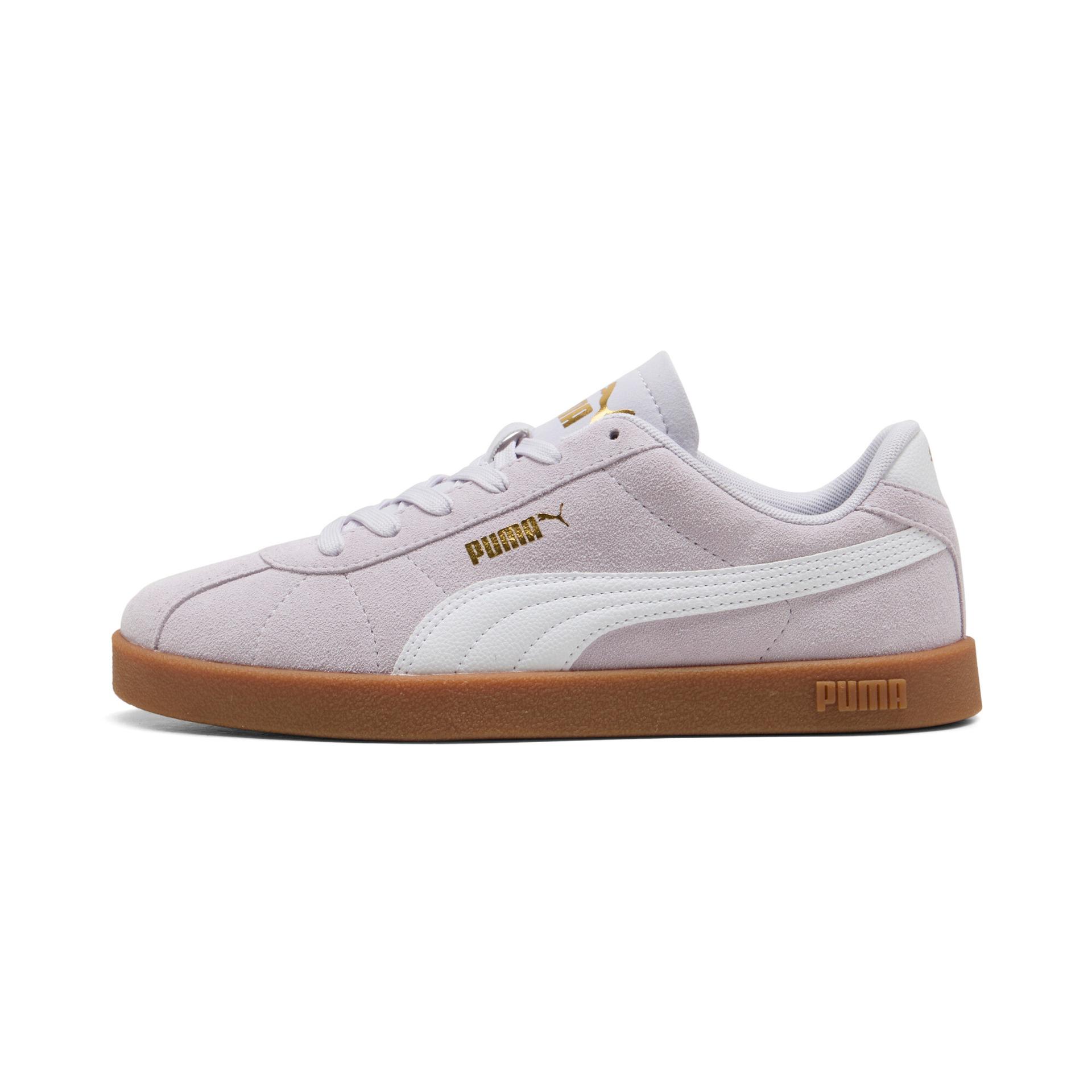 puma club ii women's sneakers in purple, size 10