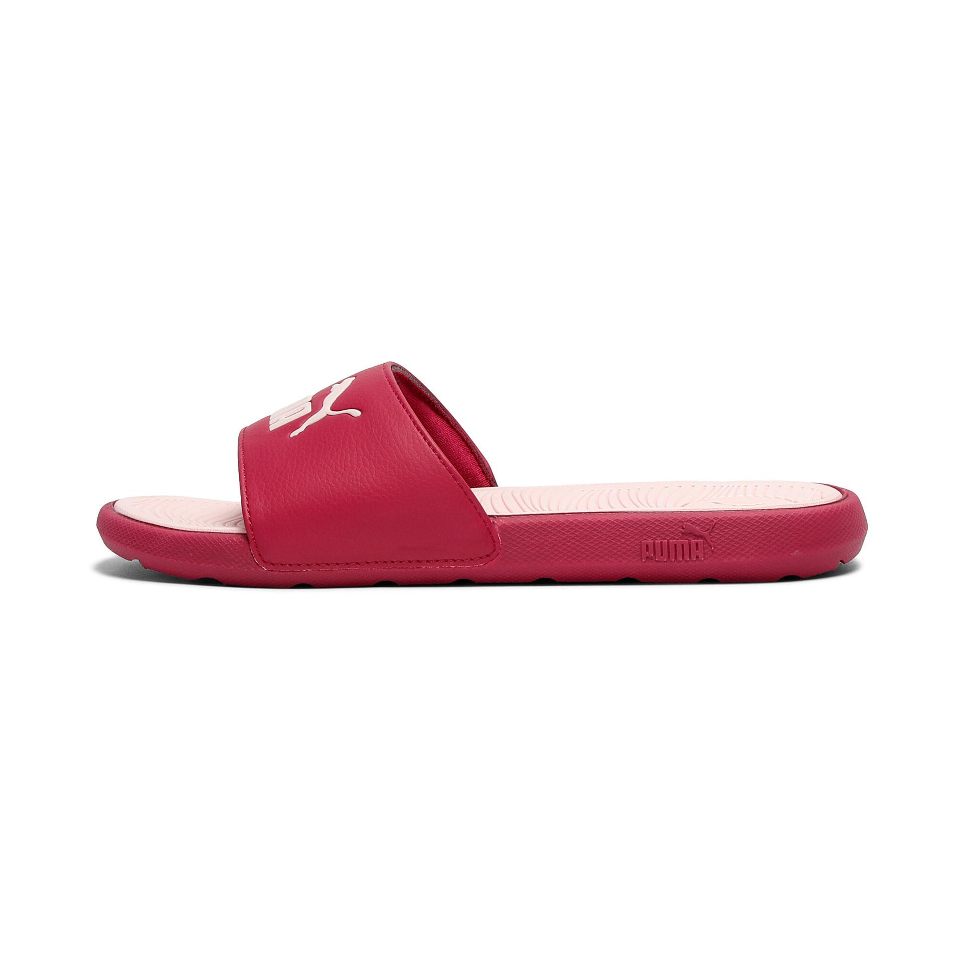 puma cool cat 2.0 women's slides in pink, size 10