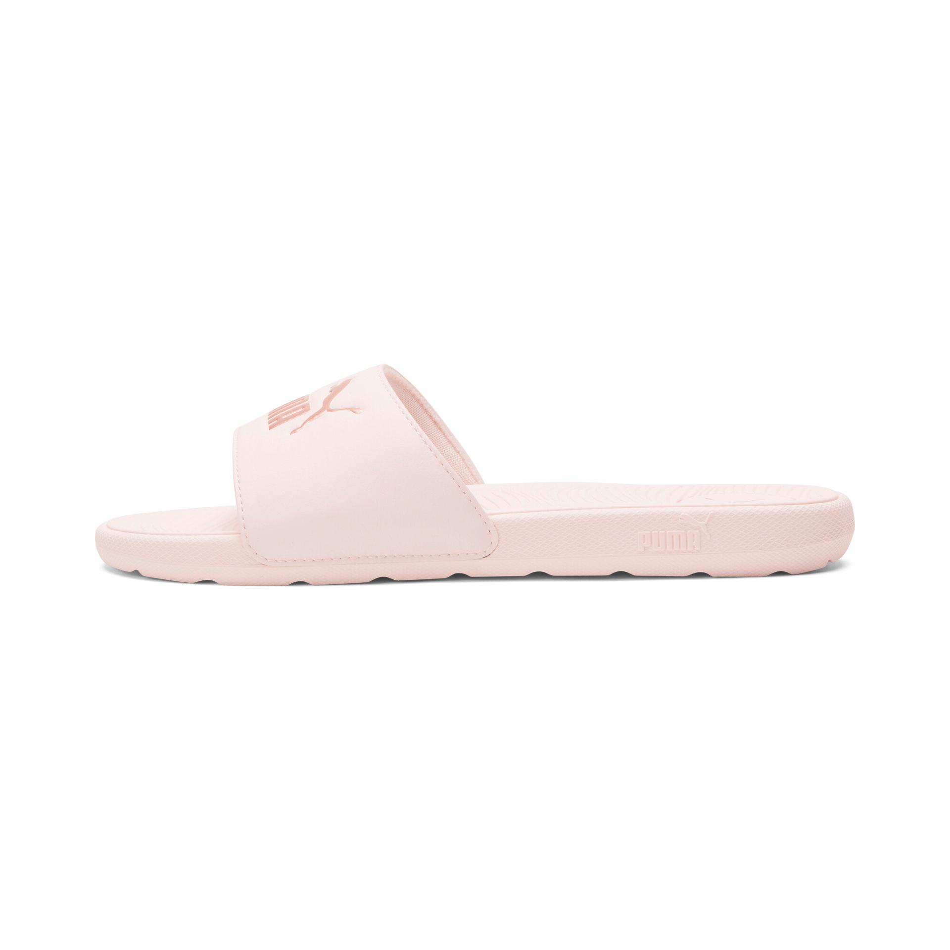 puma cool cat 2.0 women's slides in pink, size 7