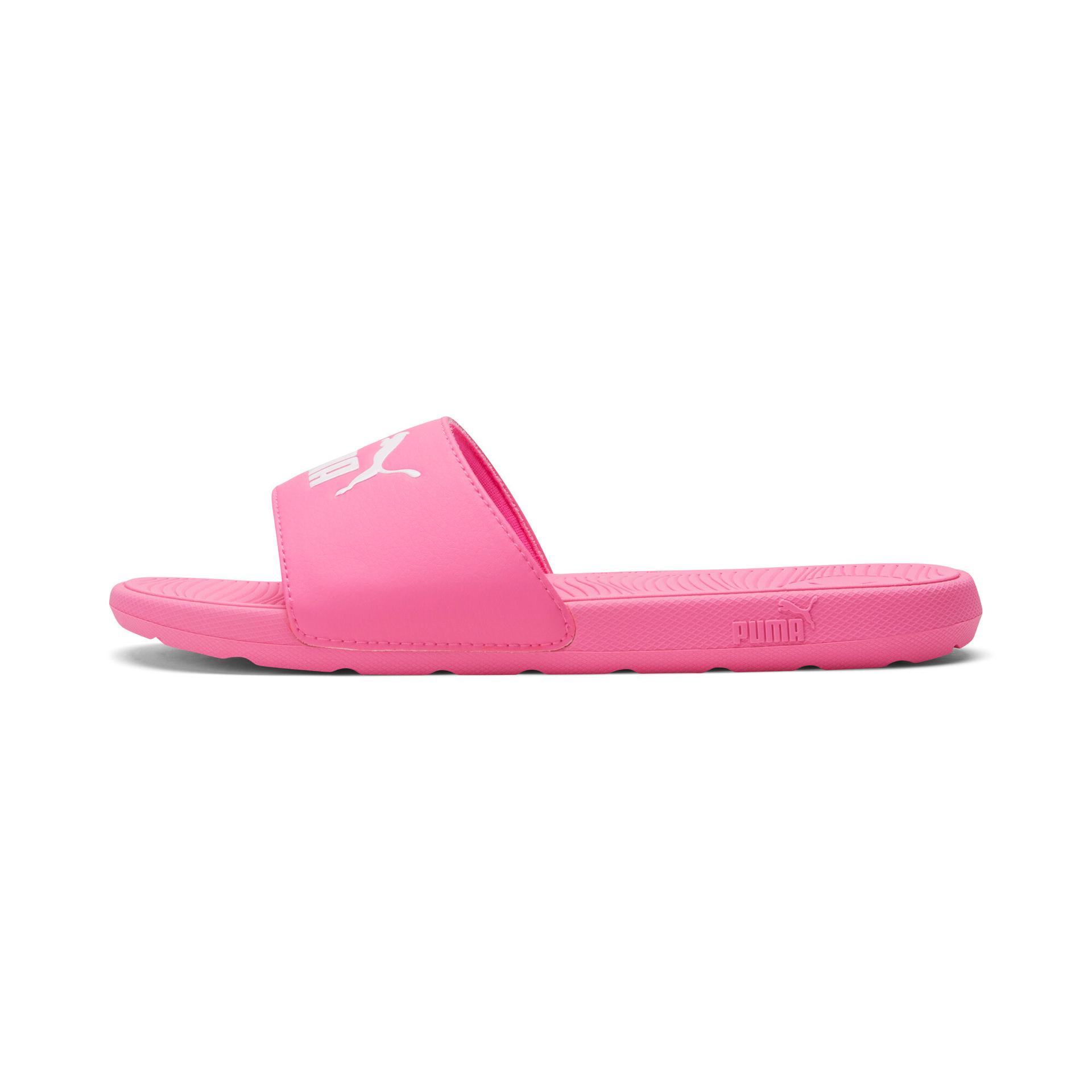 puma cool cat 2.0 women's slides in pink, size 9