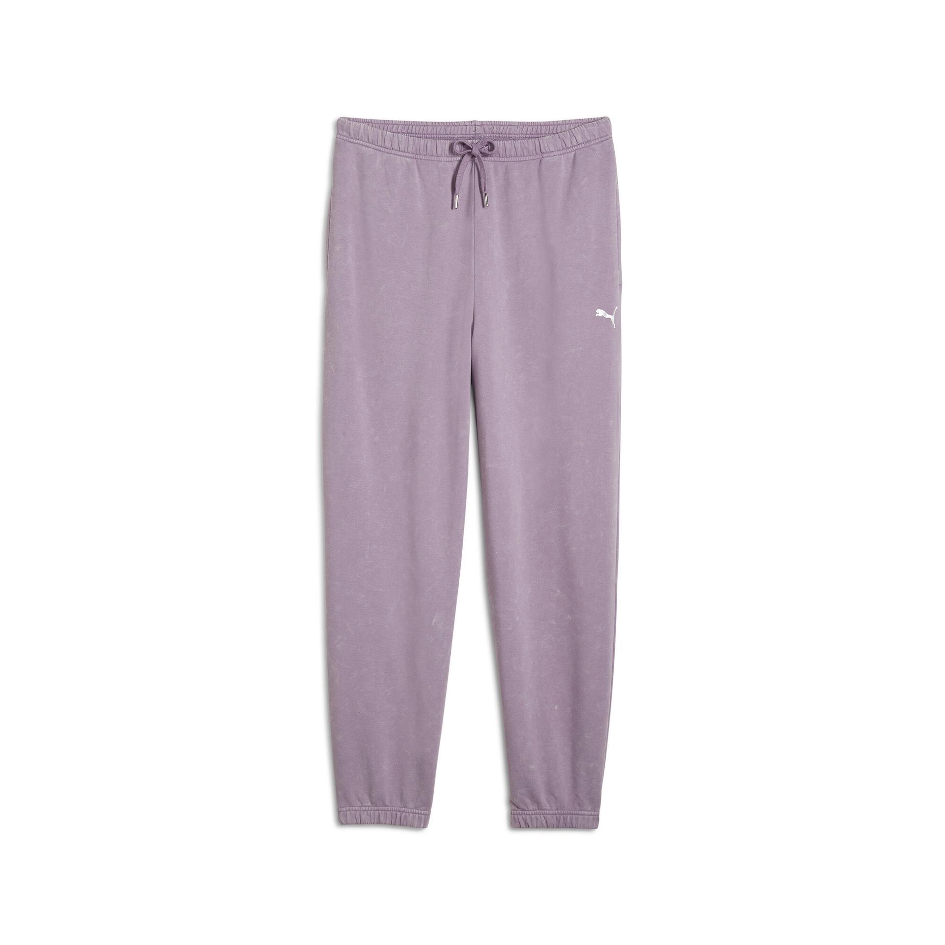 puma dare to relaxed washed pants women in purple, size m