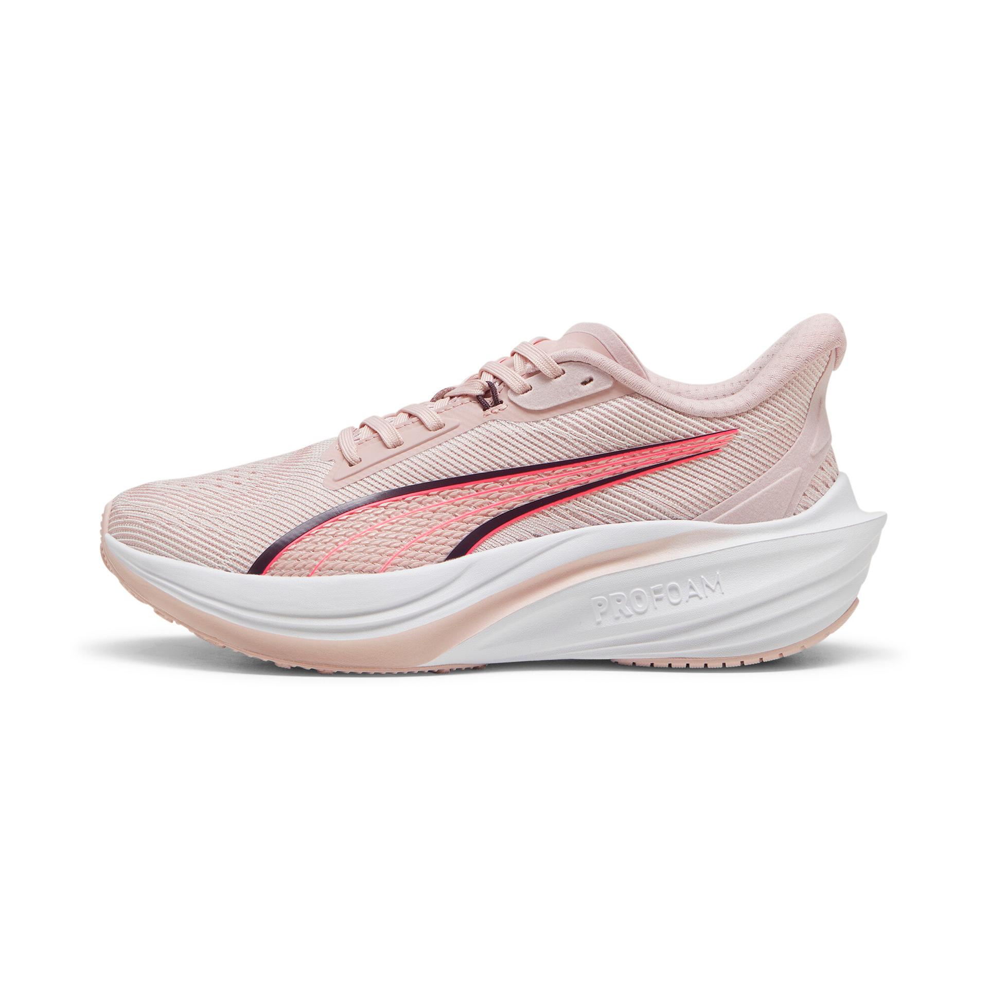 puma darter pro women's running shoes in pink, size 6