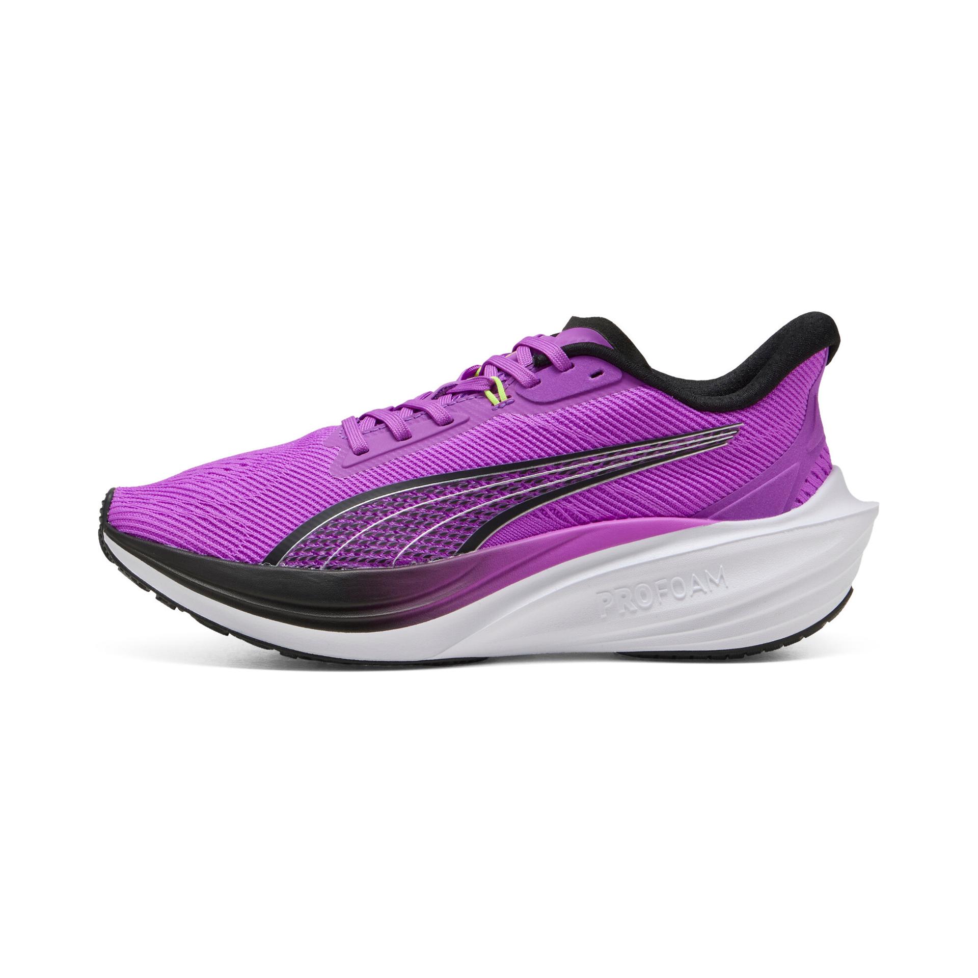 puma darter pro women's running shoes in purple, size 9.5