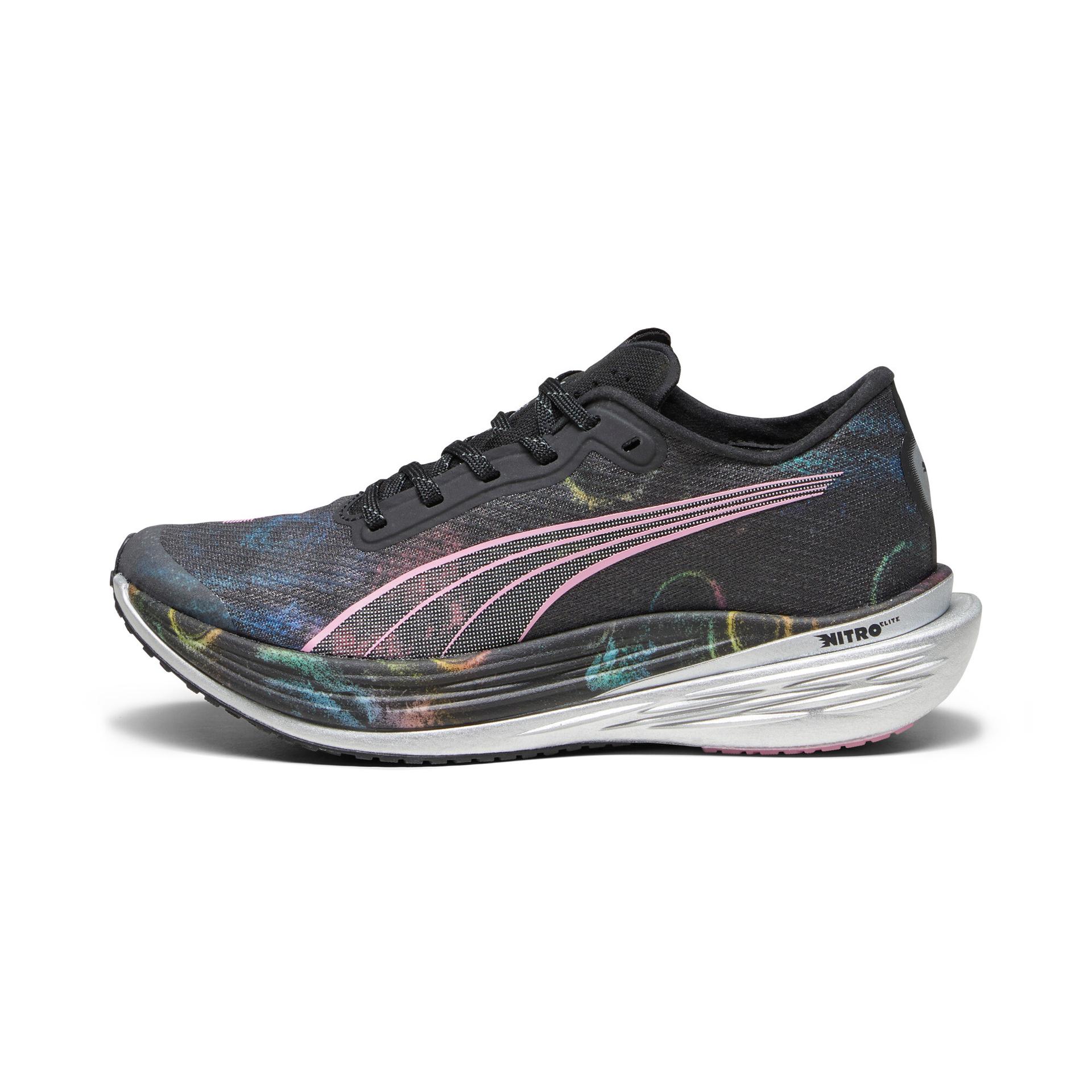 puma deviate nitroâ¢ elite 2 'marathon series' women's running shoes in black, size 8