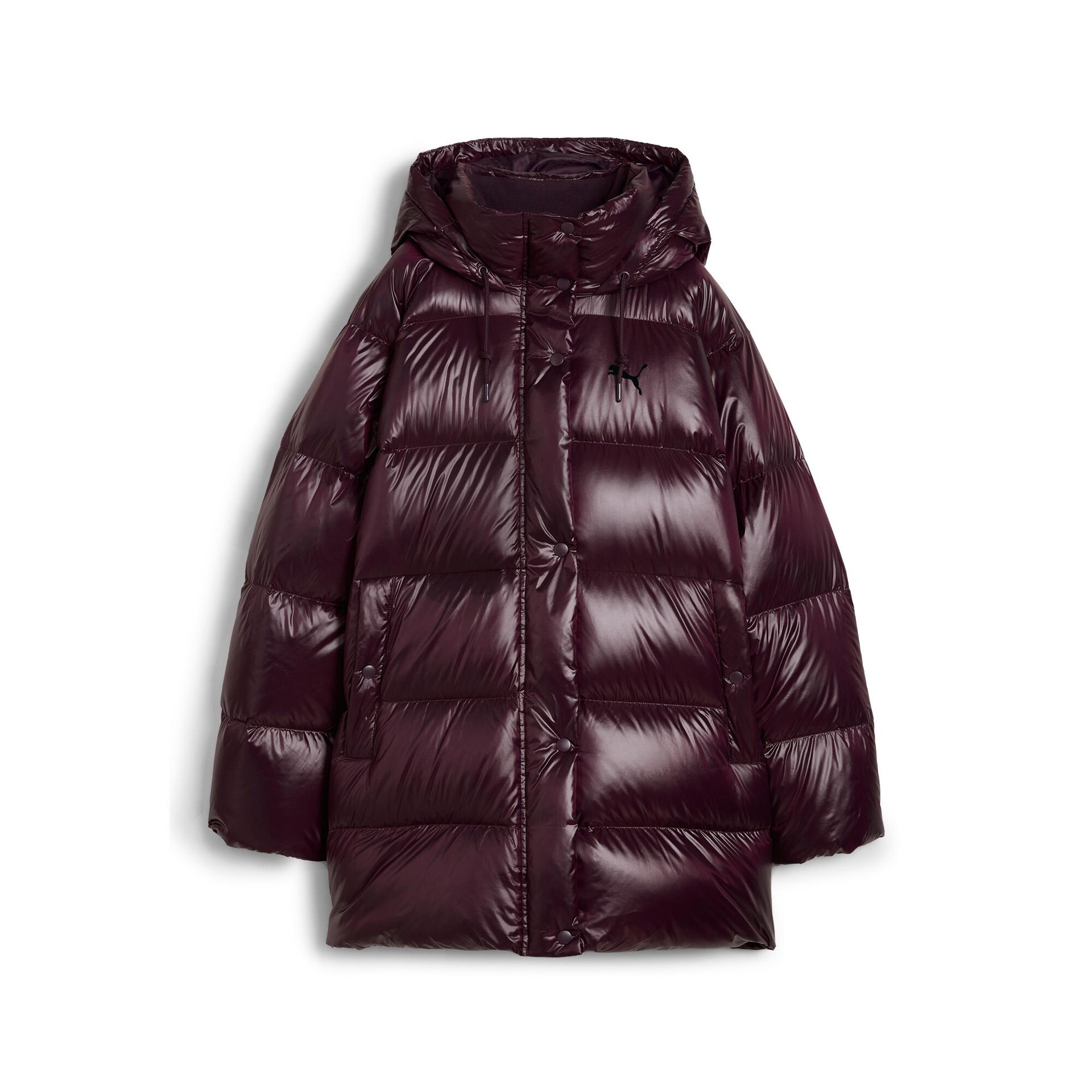 puma down jacket women in purple, size m