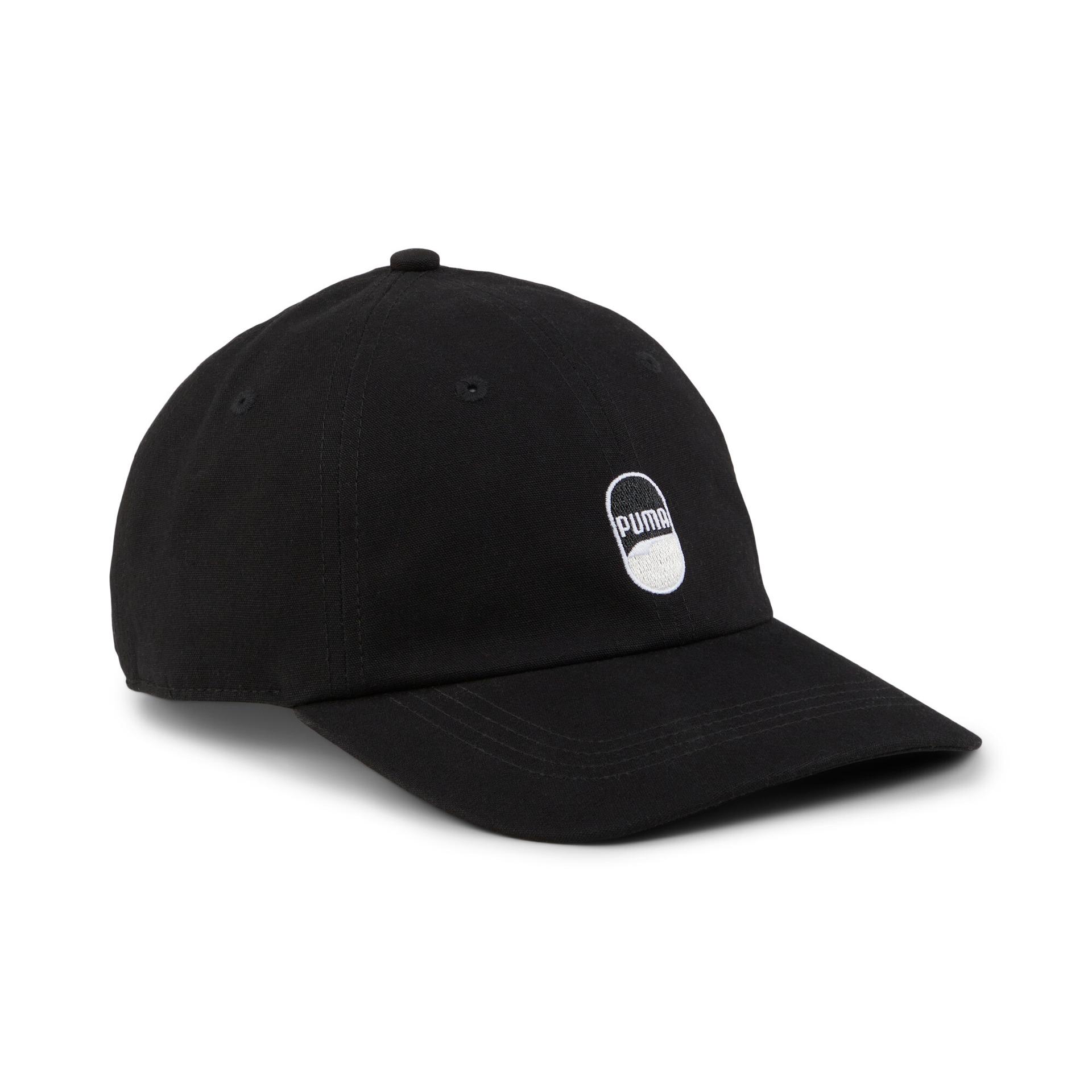 puma downtown low curve cap in black, size adult