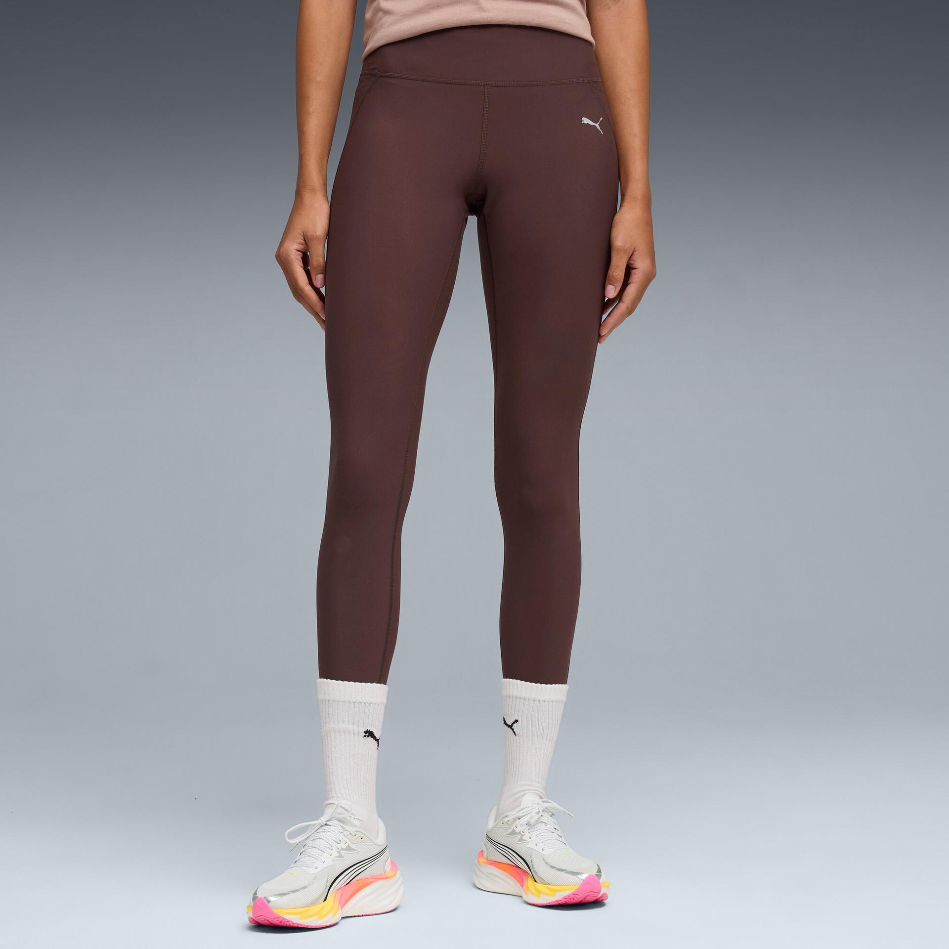 puma dreamrun women's high-waist, 7/8 running tight in brown, size s