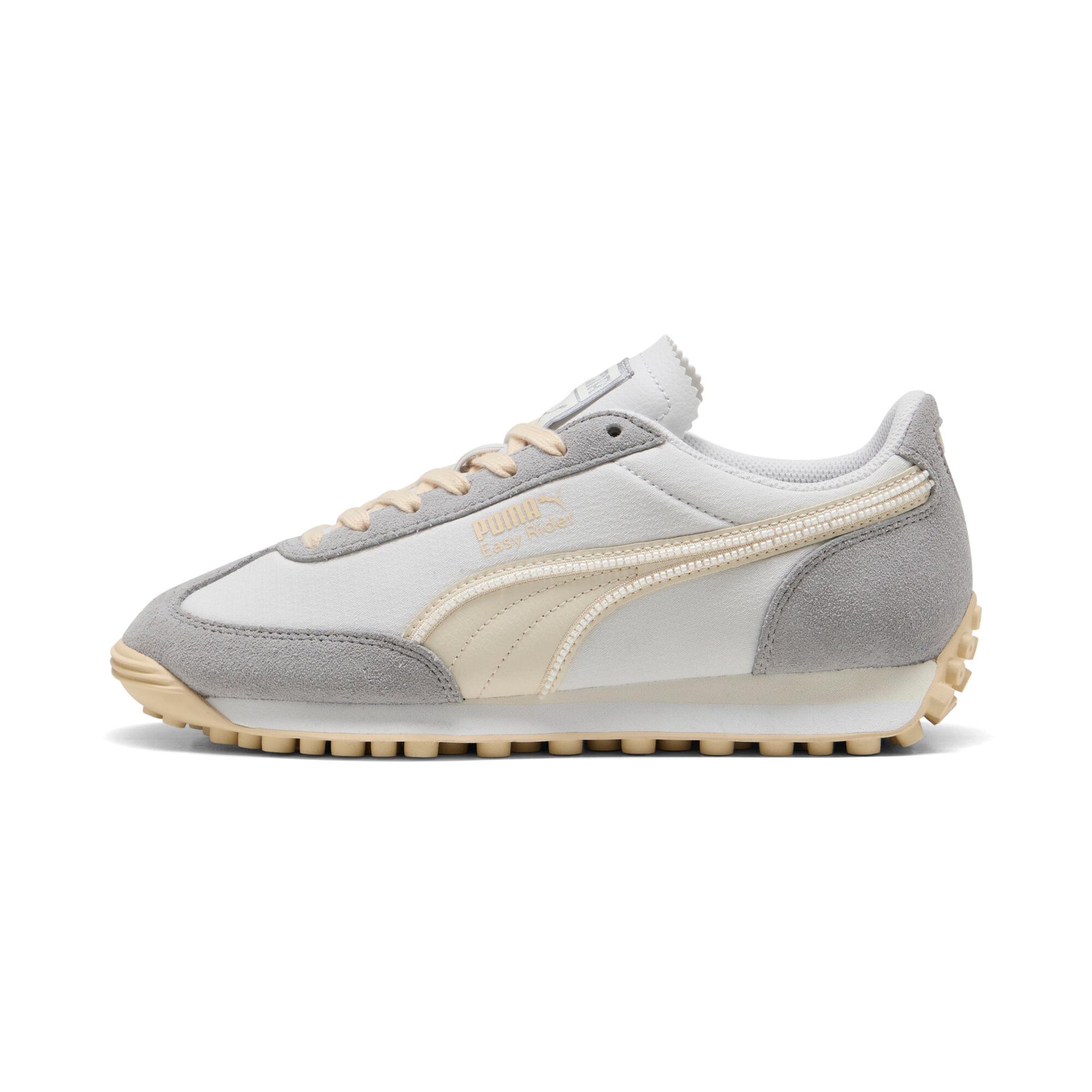 puma easy rider gentle meld women's sneakers in grey, size 6