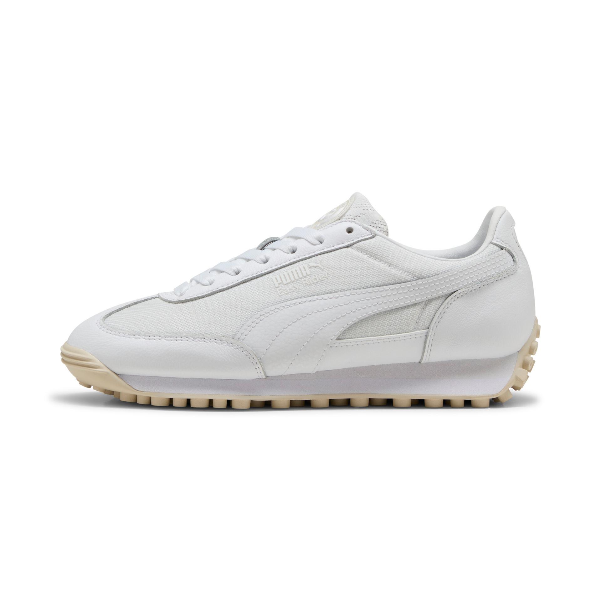 puma easy rider jer-she women's sneakers in white, size 8.5