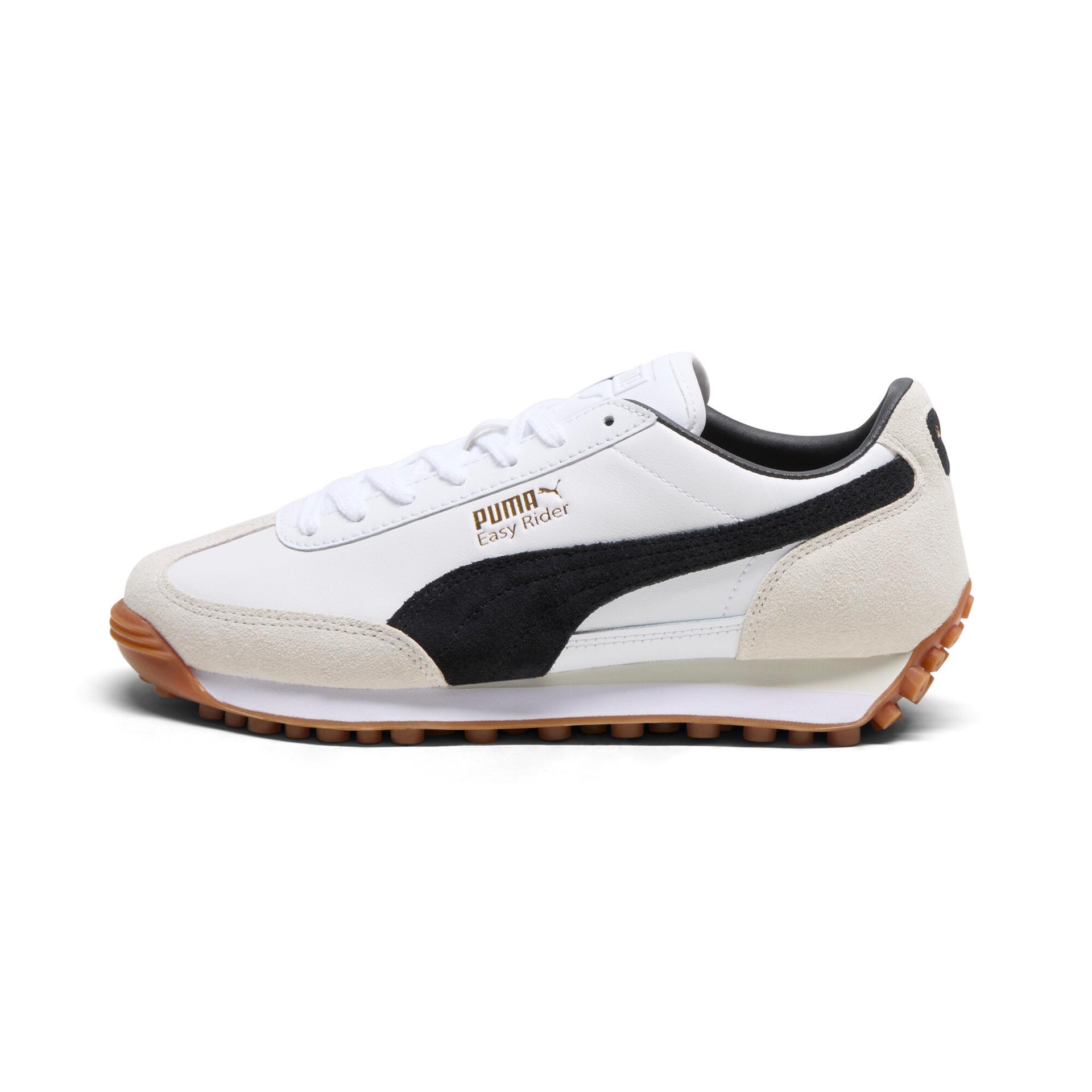 puma easy rider mix women's sneakers in white, size 6