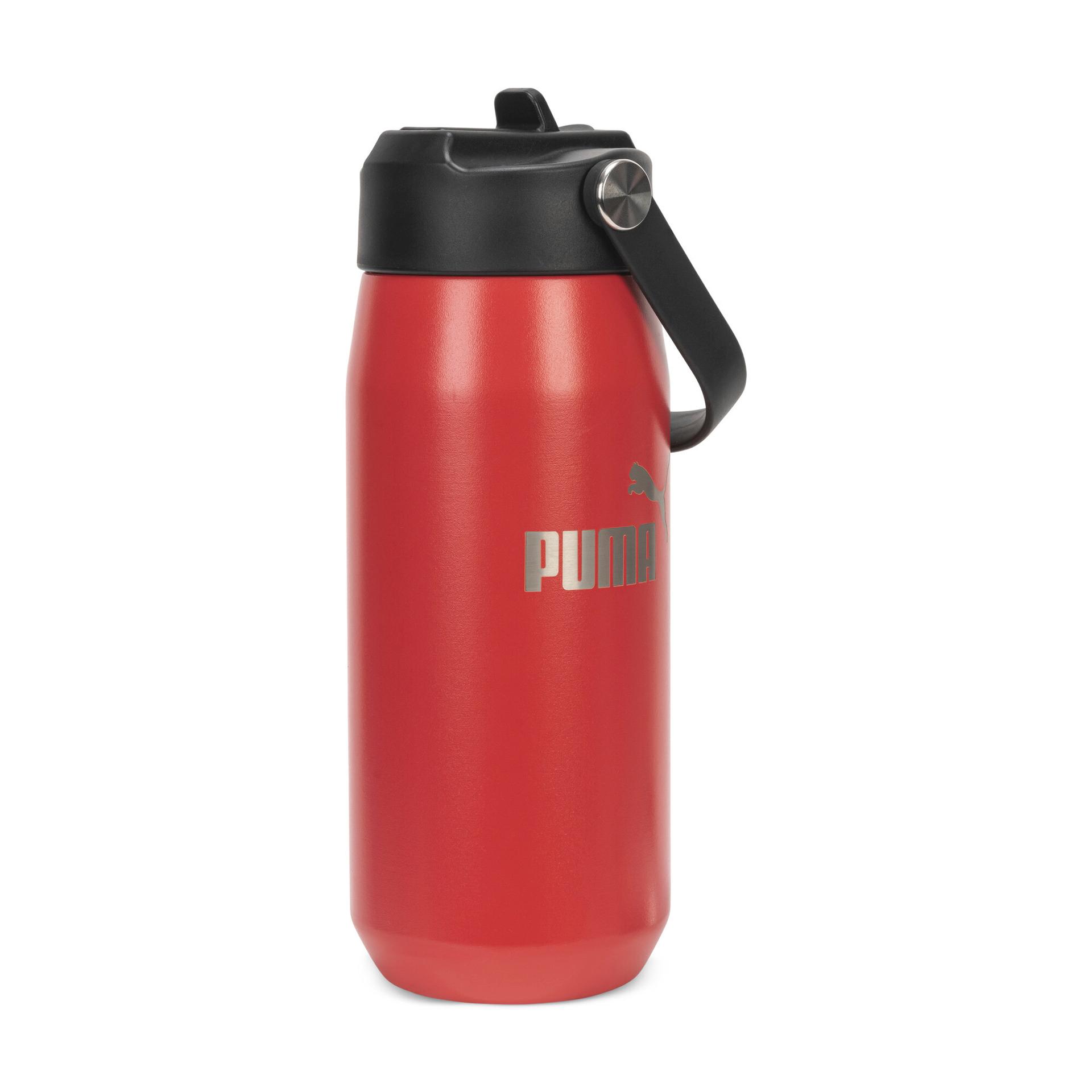 puma elate flip top water bottle 18 oz in red