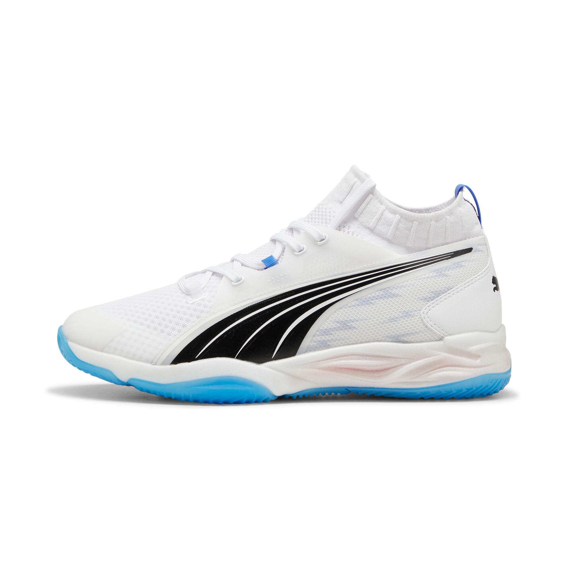 puma eliminate nitroâ¢ sqd court shoes in white, size 8