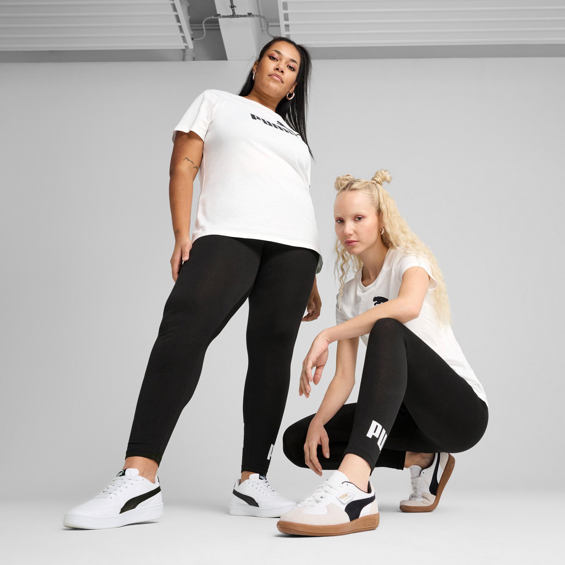 puma essentials no. 1 logo women's leggings in black, size xxs