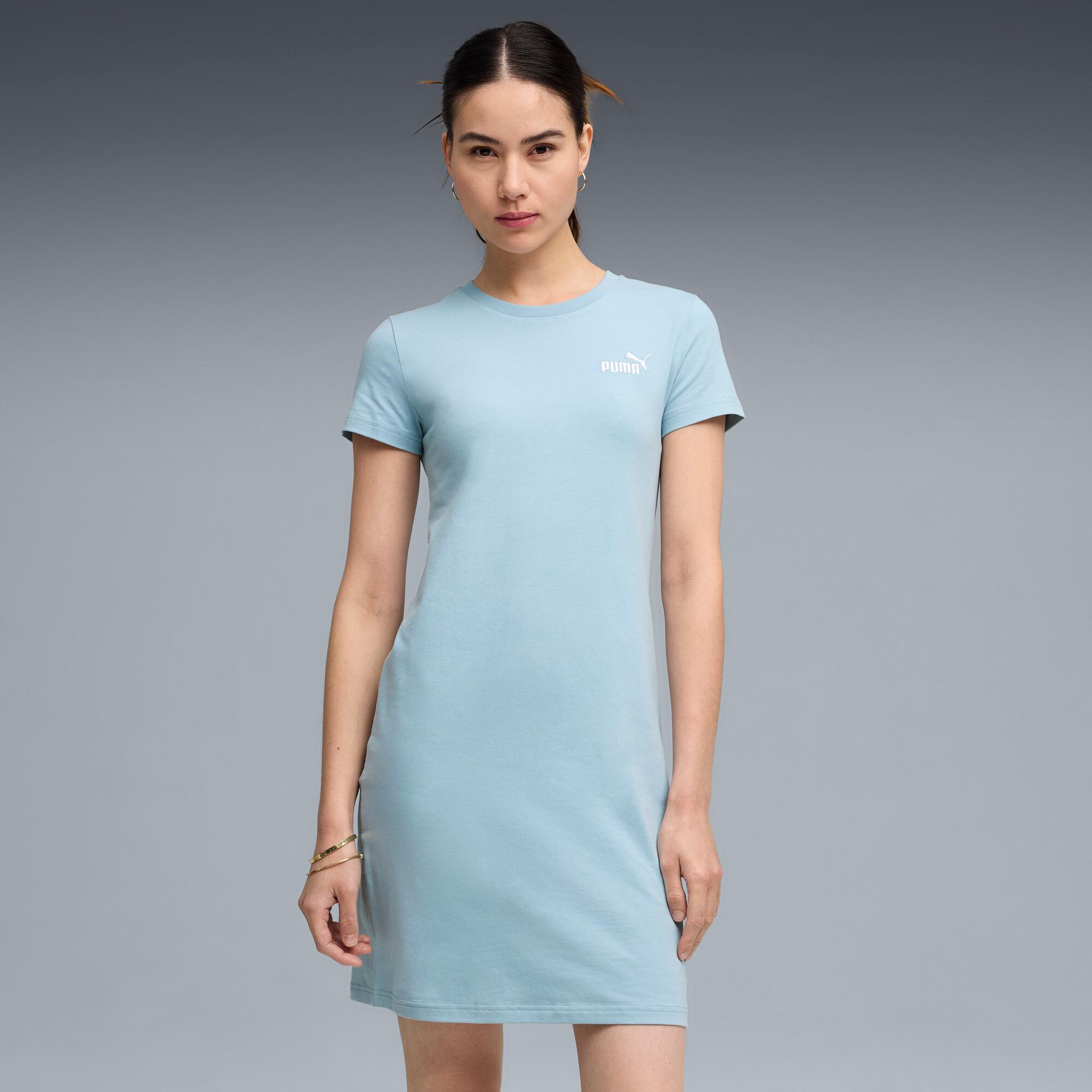 puma essentials women's slim dress in blue, size xxs