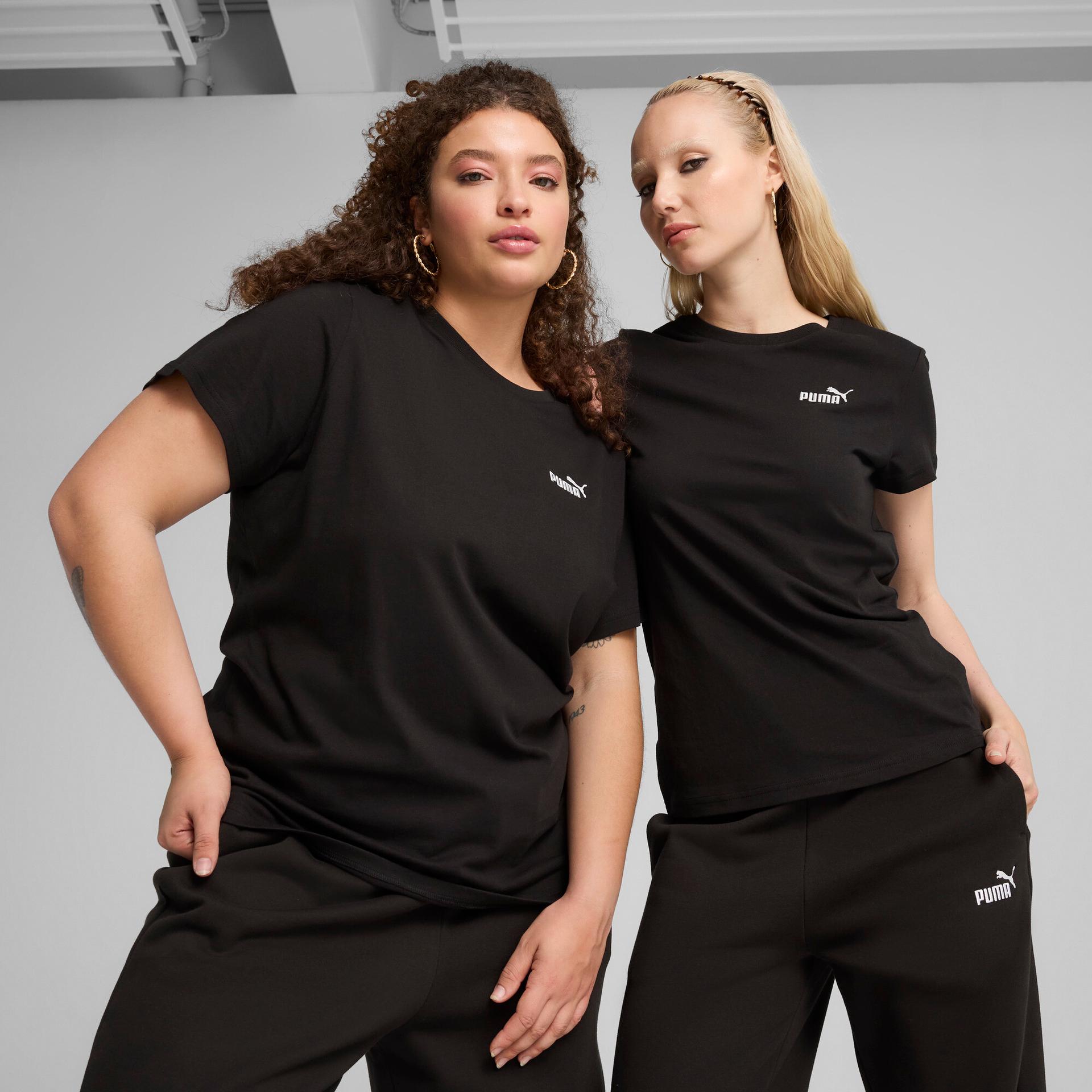 puma essentials women's t-shirt in black, size s