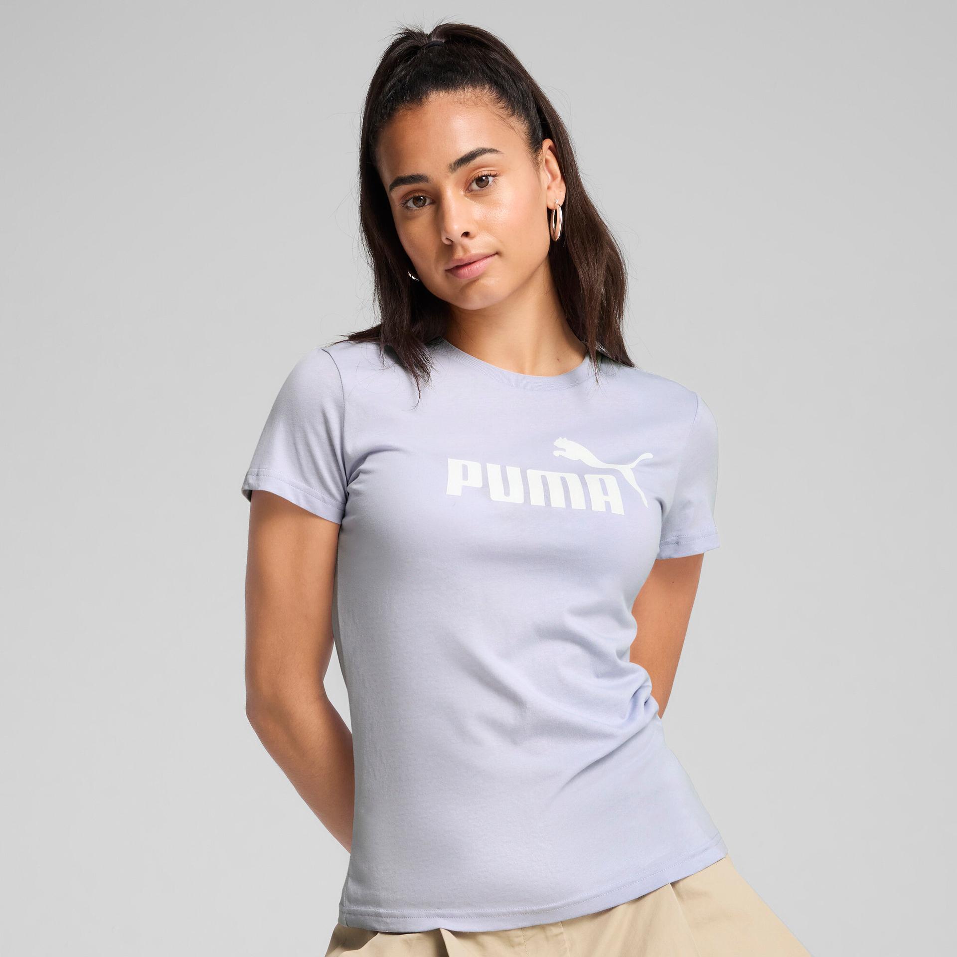 puma essentials women's t-shirt in blue, size xxs