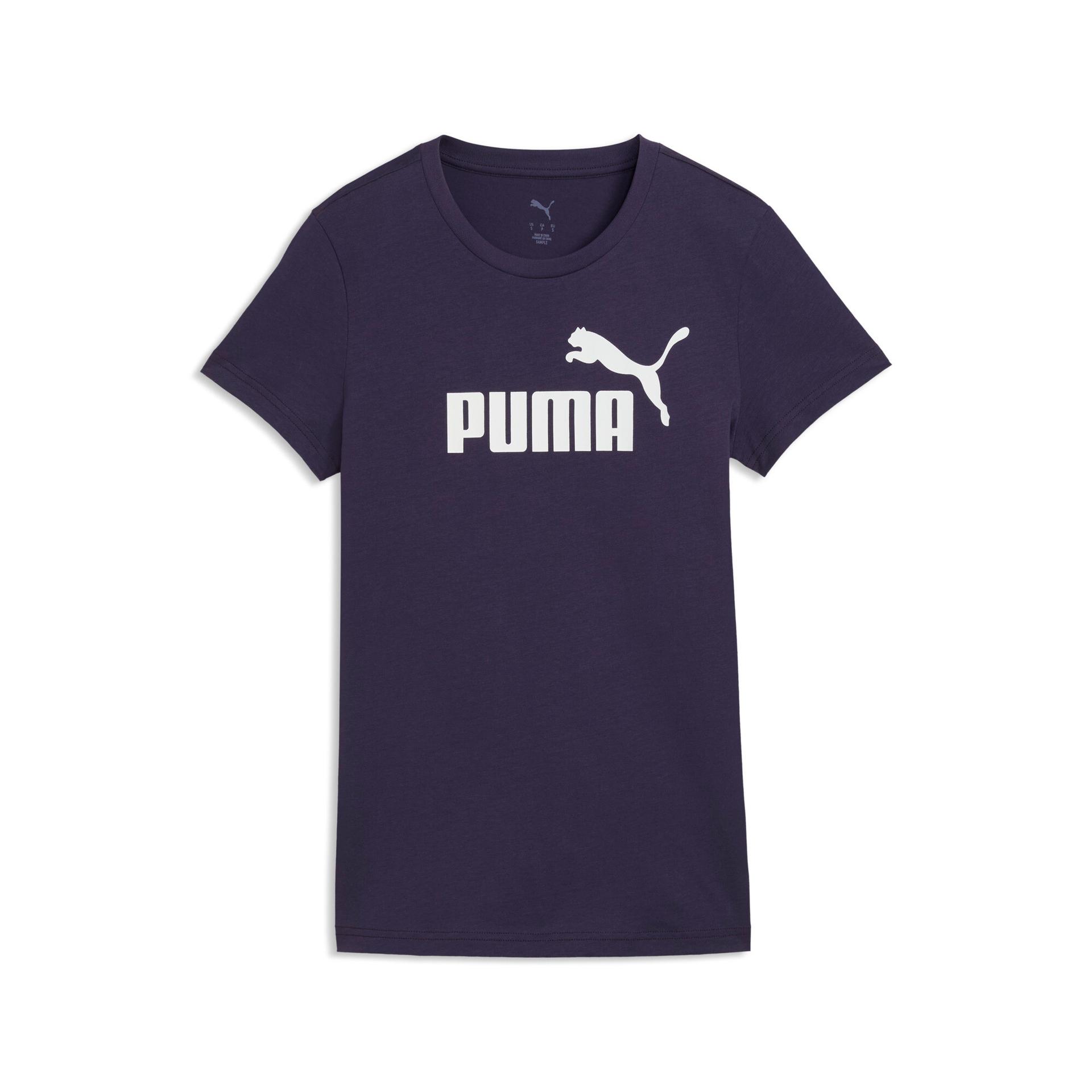 puma essentials women's t-shirt in purple, size xl