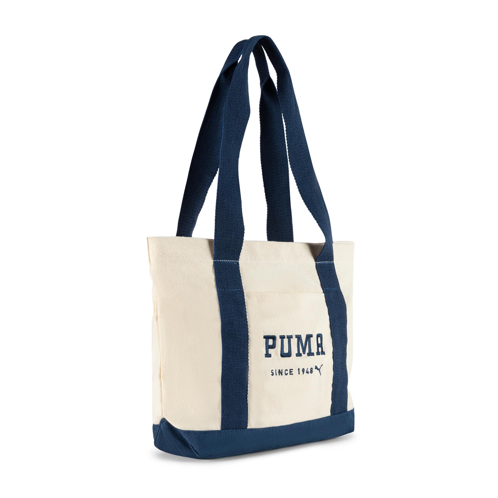 puma everyday mini canvas tote in beige