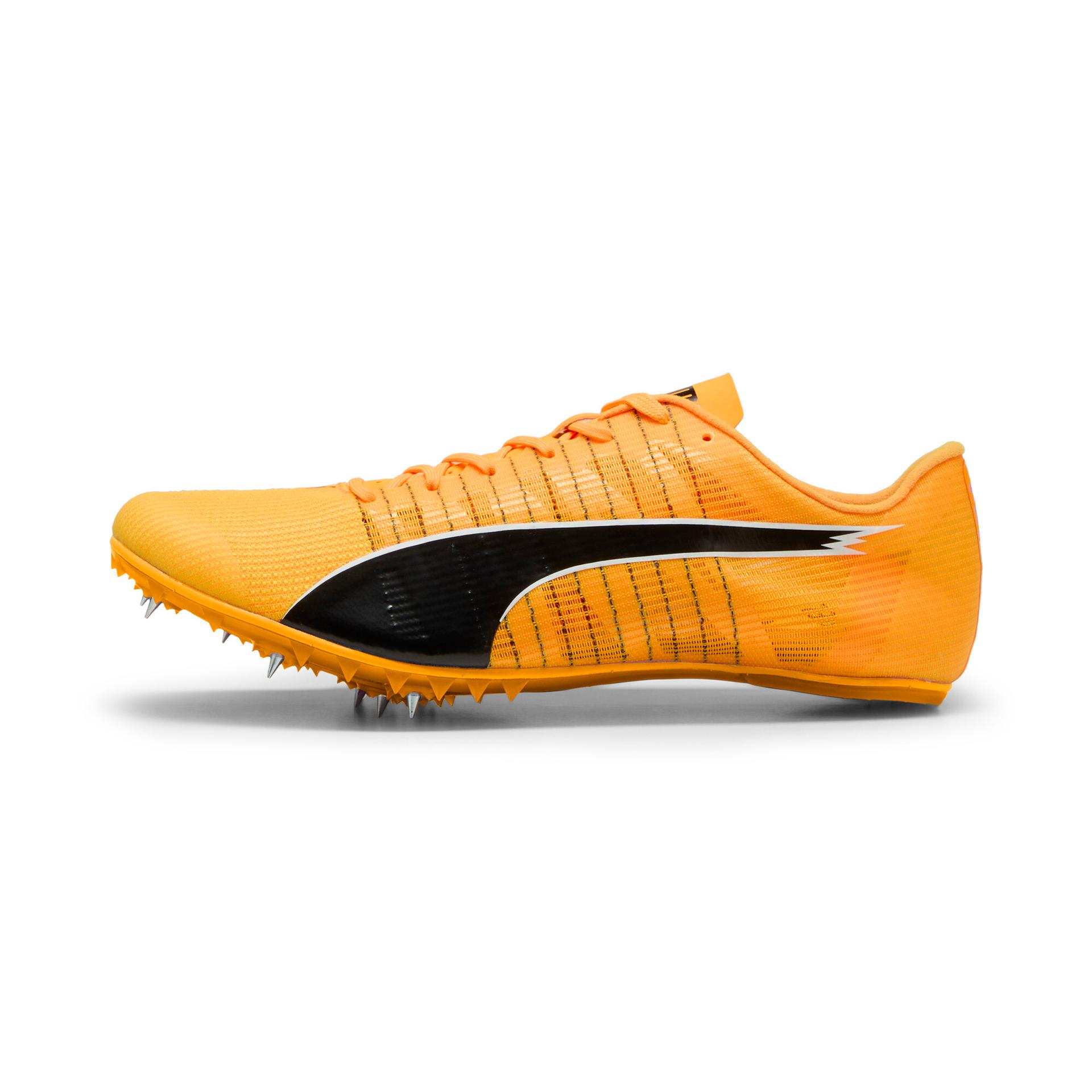 puma evospeed future 6 track & field sprinting spikes shoes in orange, size 10