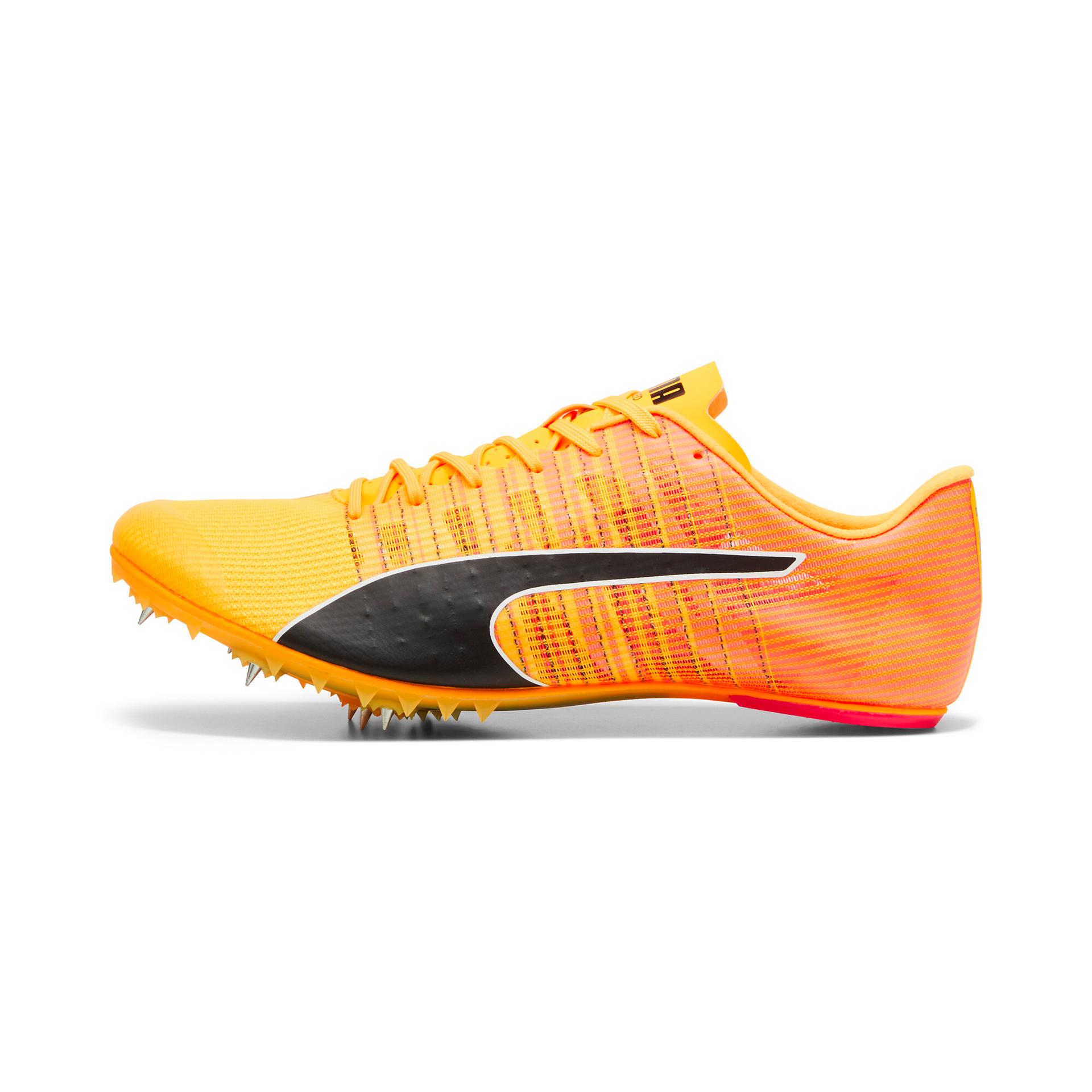 puma evospeed future 6 track & field sprinting spikes shoes in orange, size 12