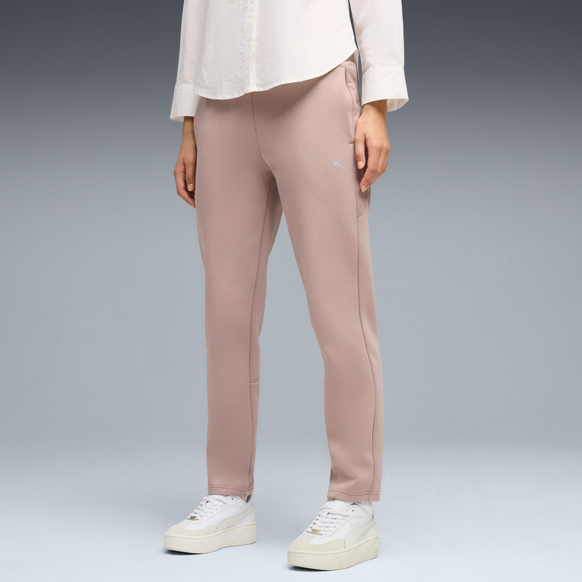 puma evostripe women's sweatpants in beige, size l