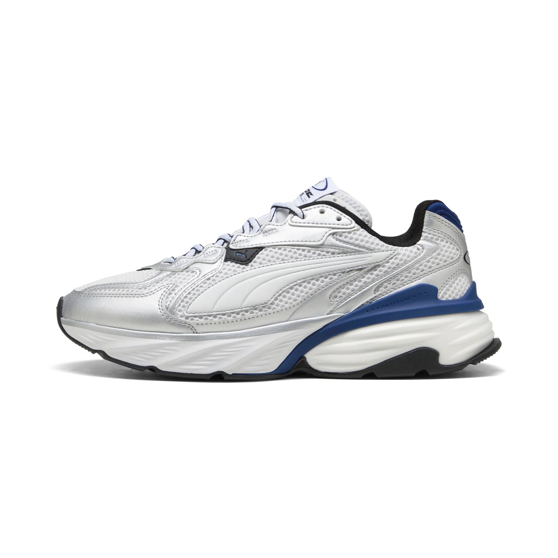 puma fade sneakers in metallic, size 7