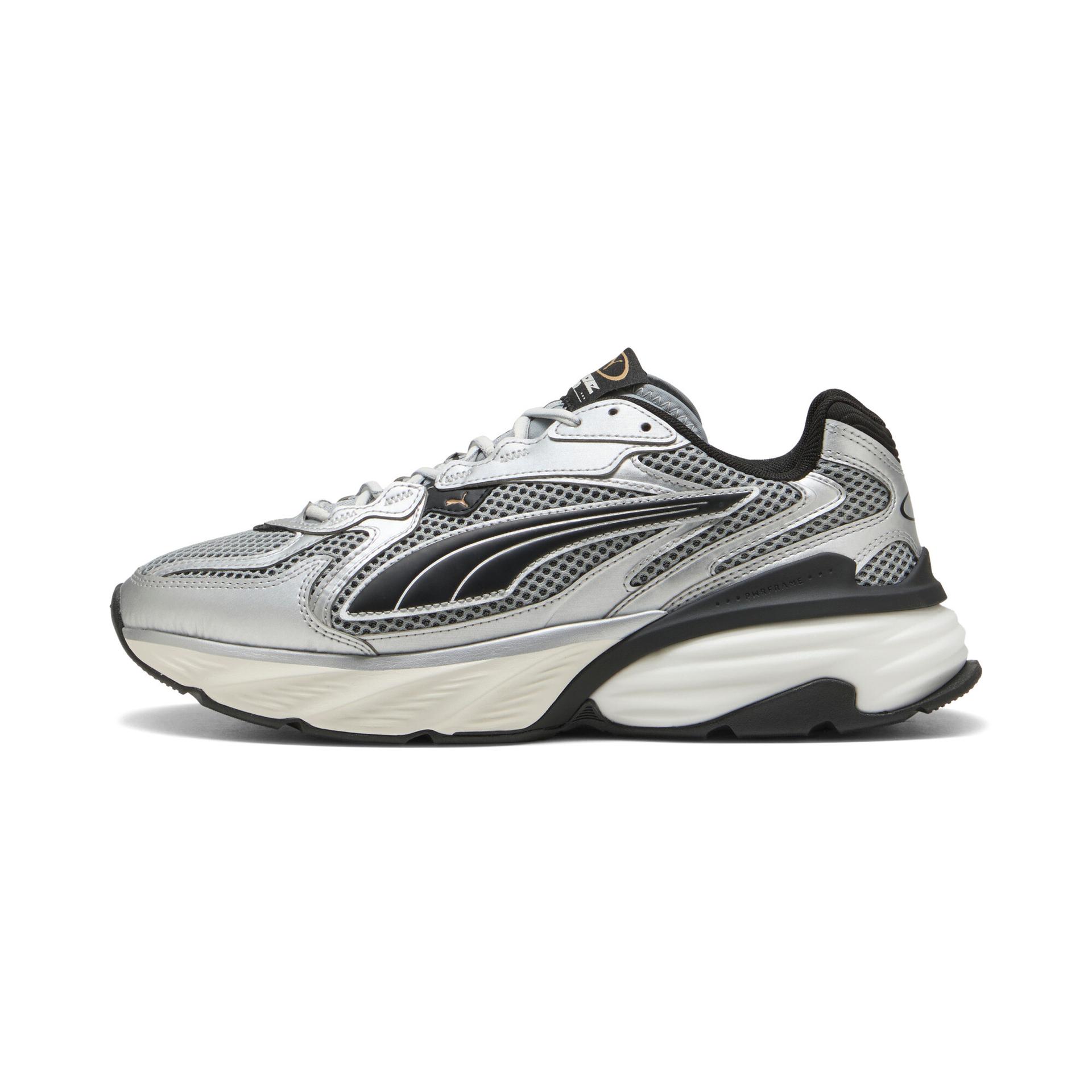 puma fade sneakers in metallic, size 8.5