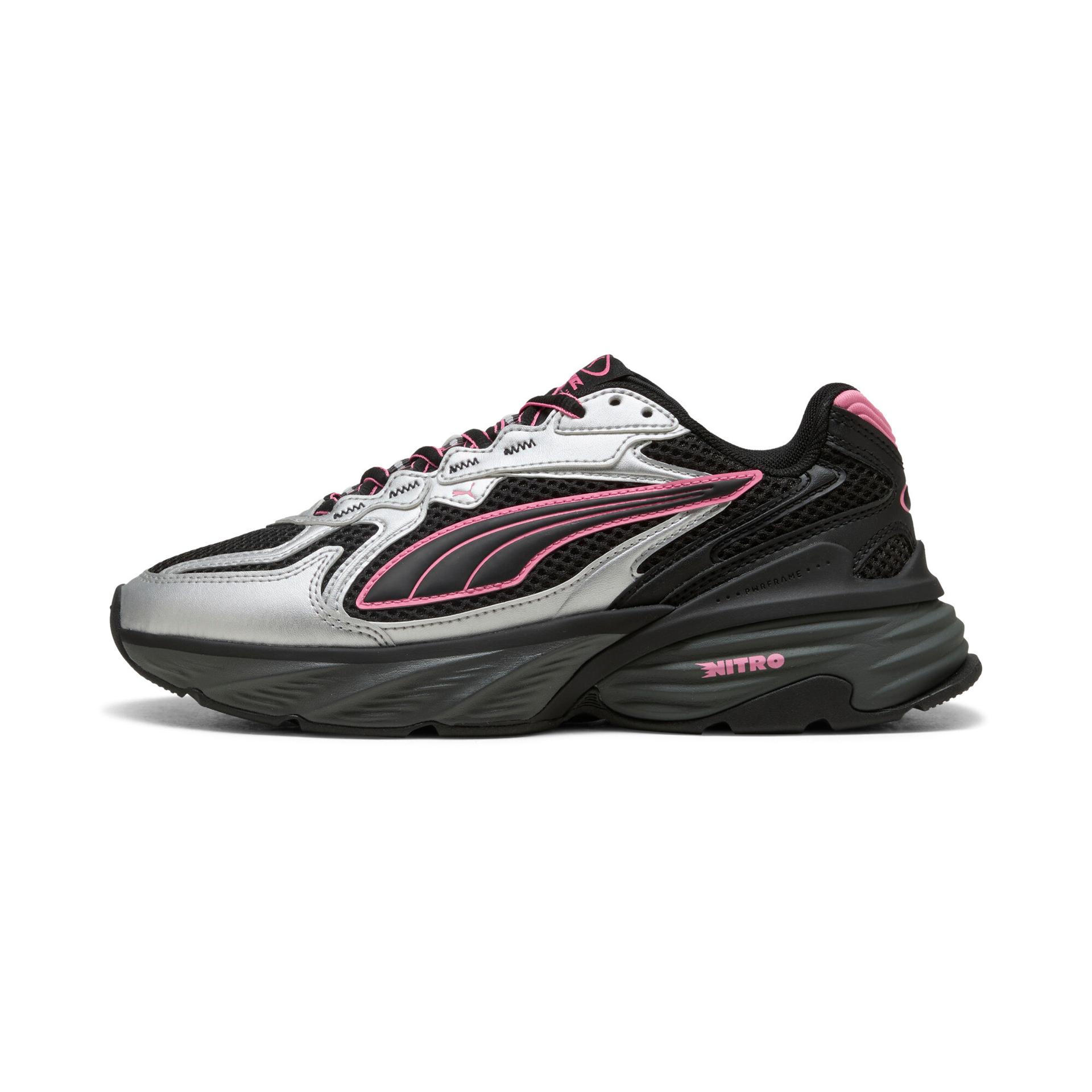 puma fade sneakers women in metallic, size 10.5