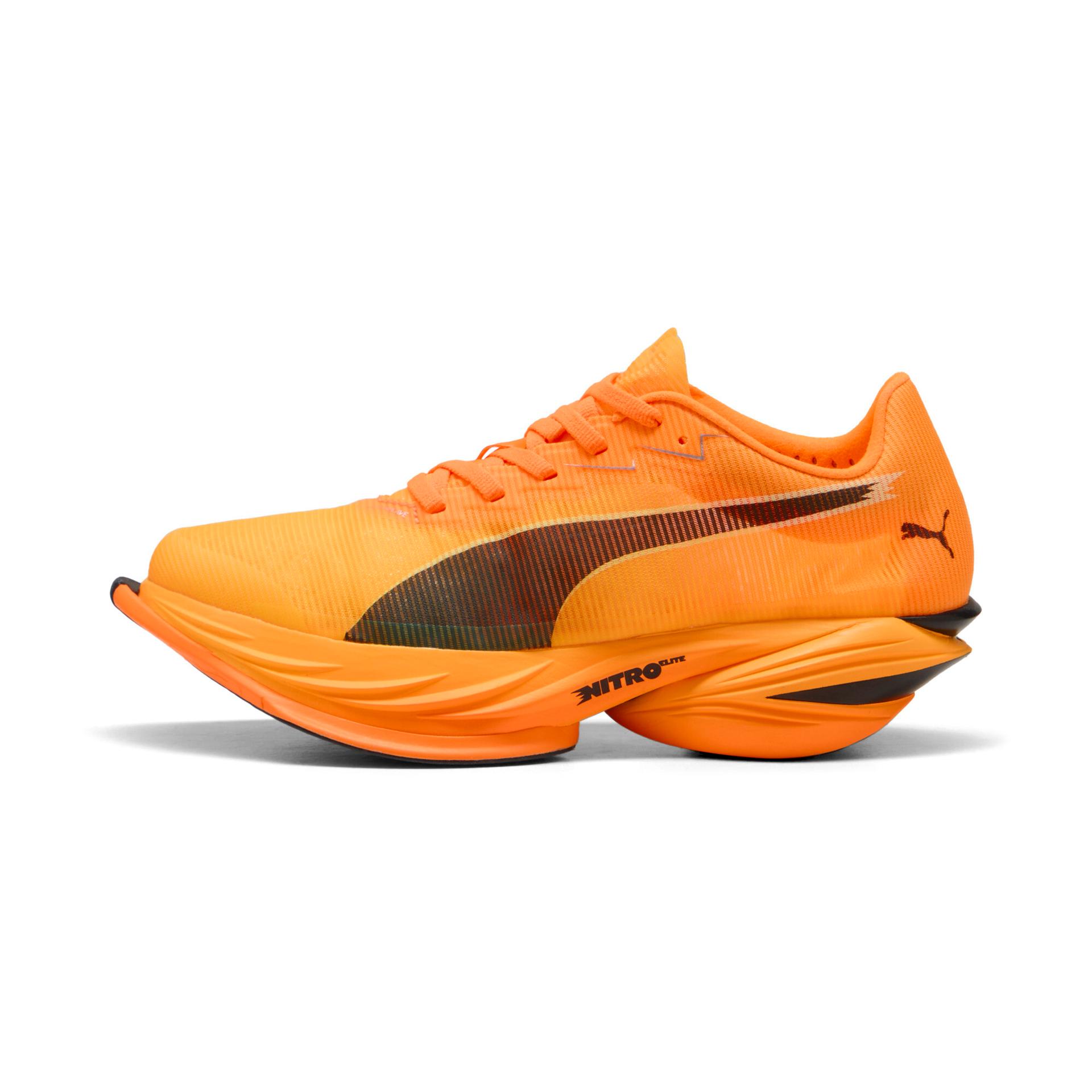 puma fast-r nitroâ¢ elite 3 women's road running shoes in orange, size 7.5