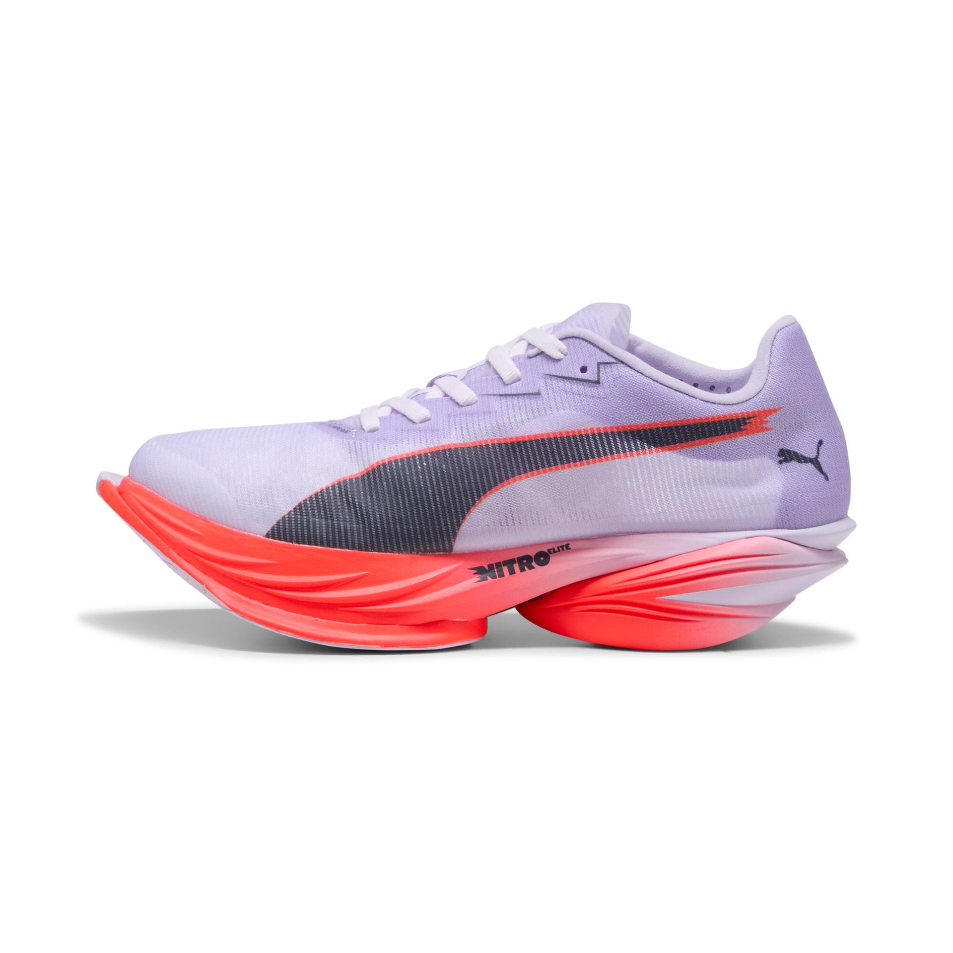 puma fast-r nitroâ¢ elite 3 women's road running shoes in purple, size 7.5