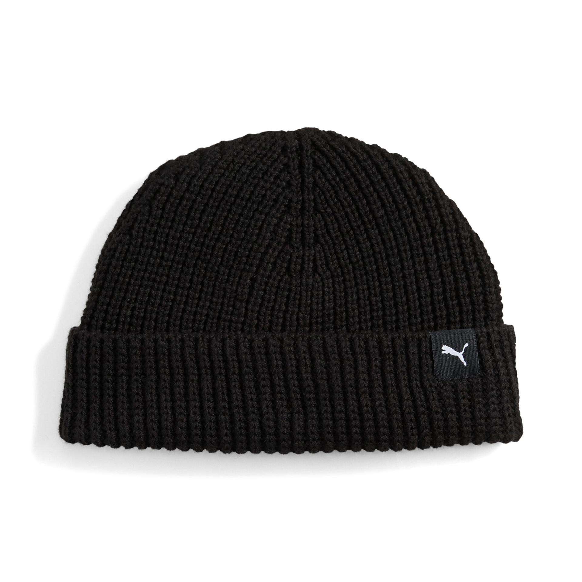 puma fisherman adults mini beanie in black