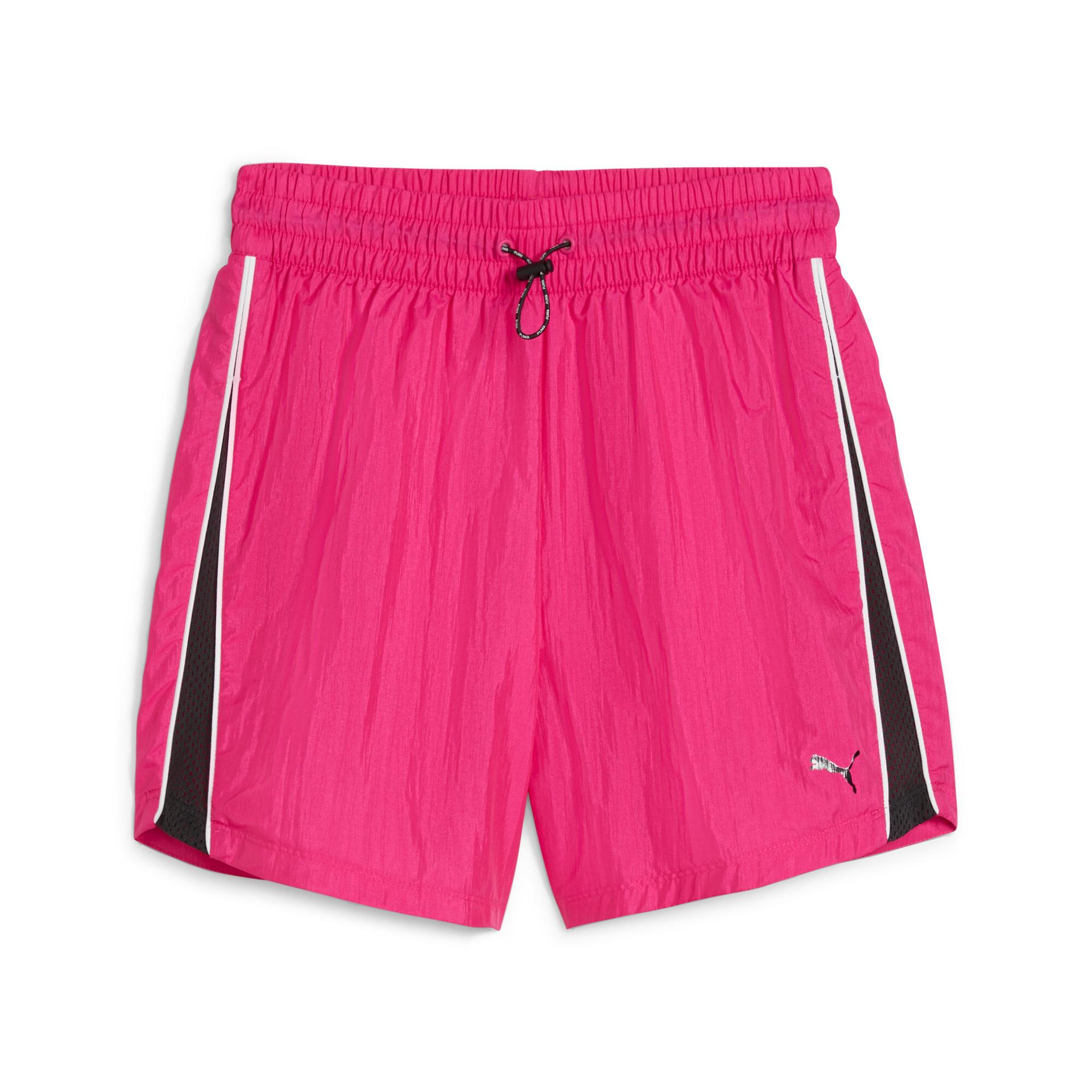 puma fit women's 5" woven shorts in pink, size l