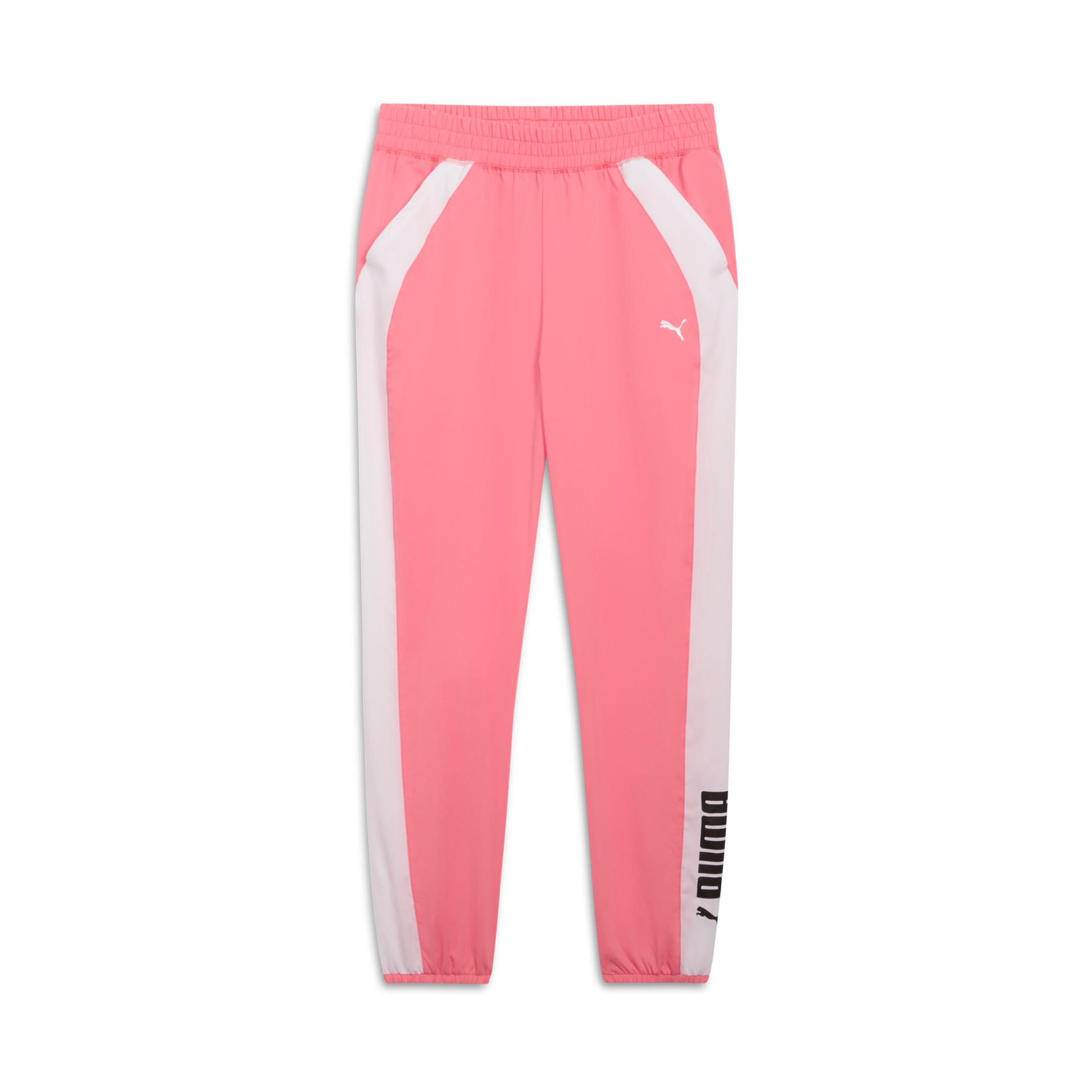 puma fit women's woven training jogger in pink, size l