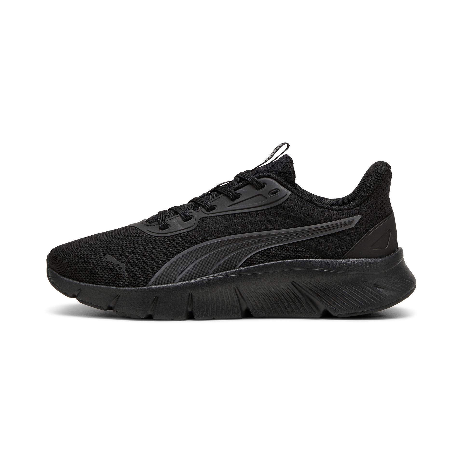 puma flexfocus lite modern sneakers in black, size 13