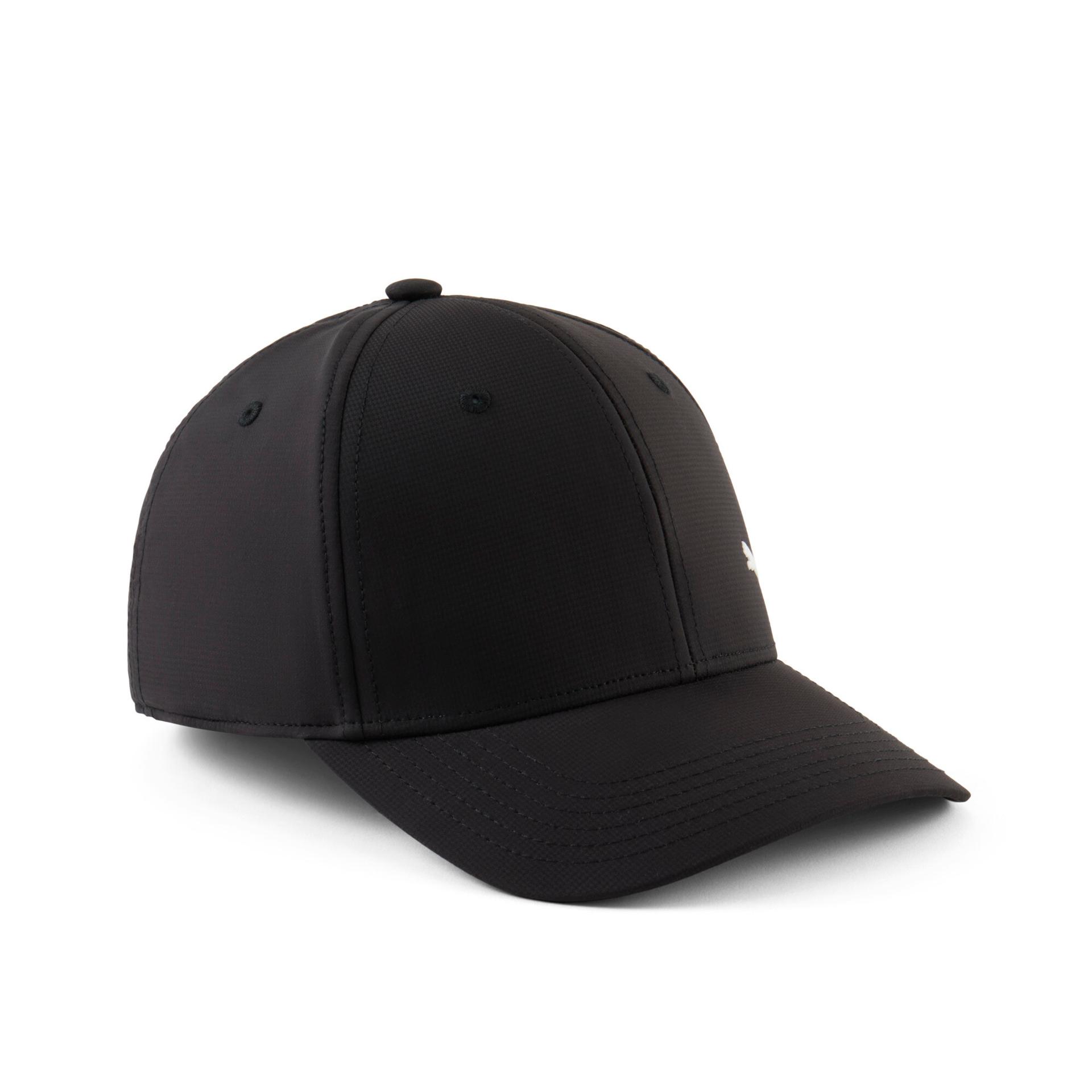 puma force 3.0 stretch fit cap in black, size l/xl