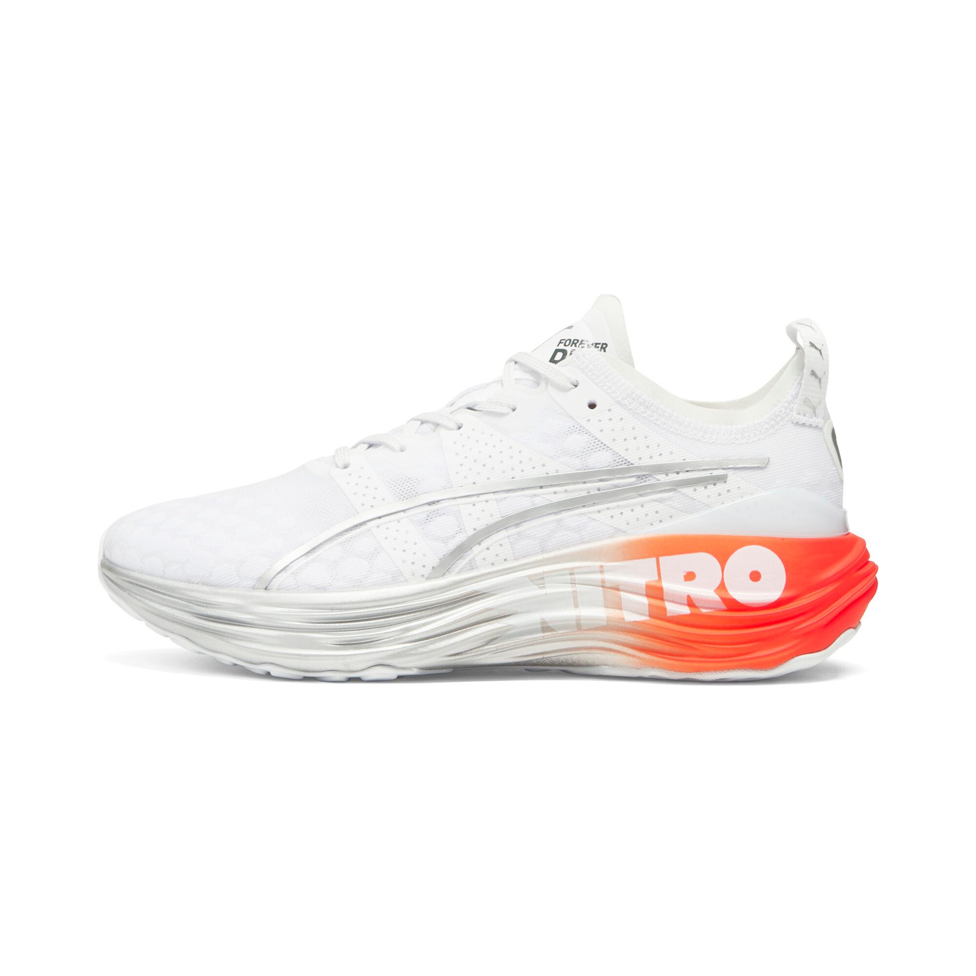 puma foreverrun nitroâ¢ women's running shoes in white, size 9