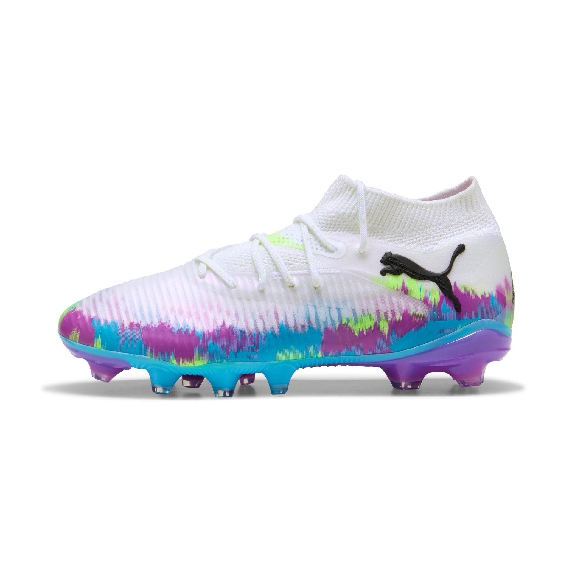 puma future 8 pro brilliance women's firm/artificial ground soccer cleats shoes in white, size 11