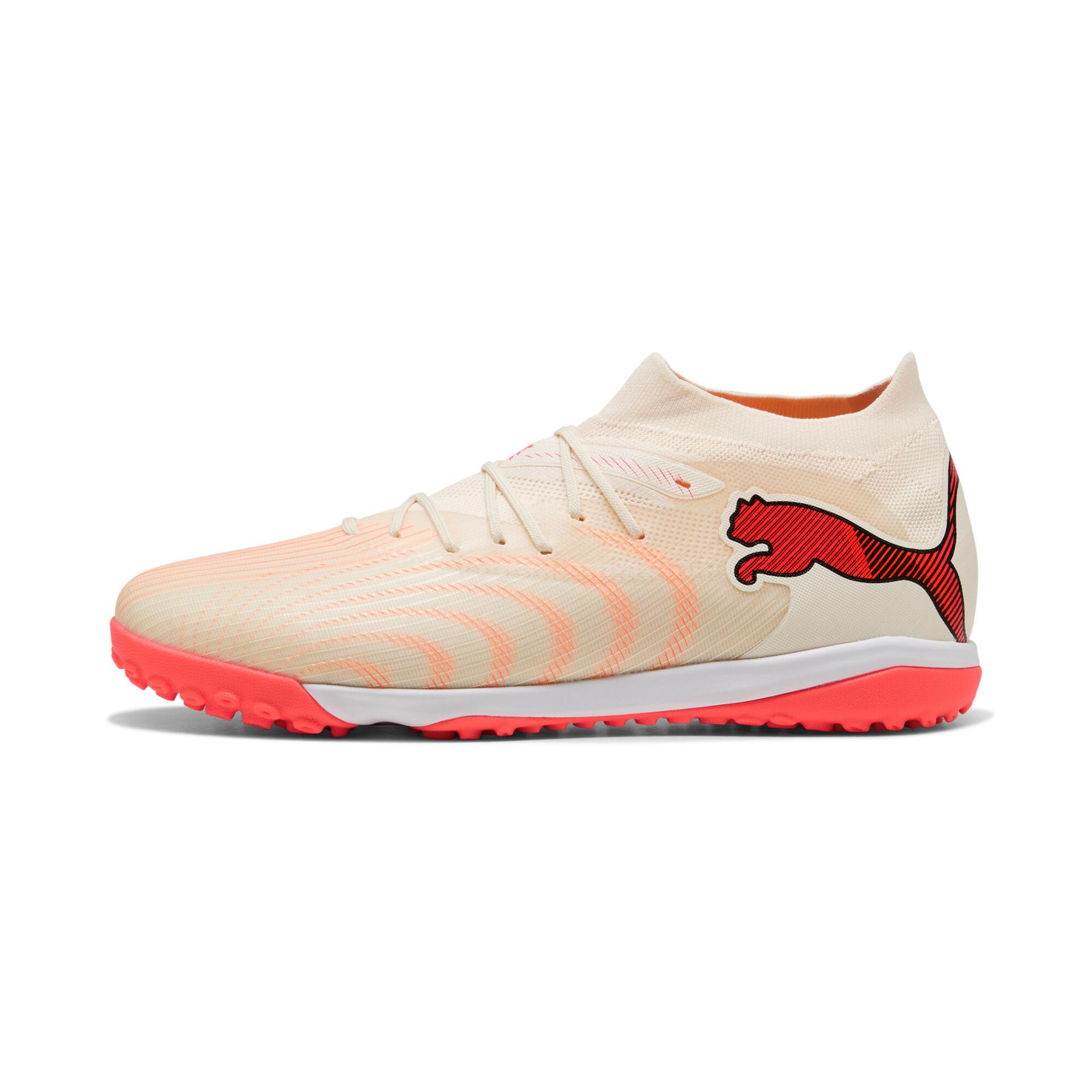 puma future 9 match turf soccer cleats shoes in beige, size 6