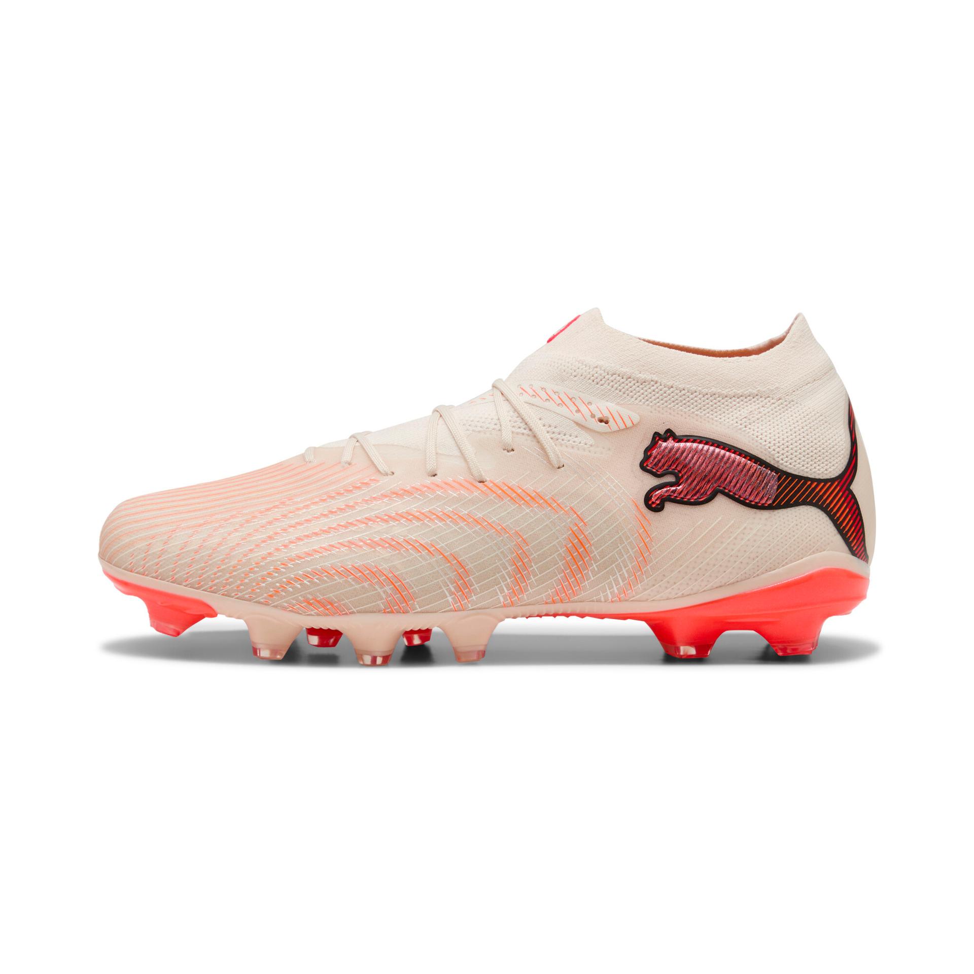 puma future 9 pro firm/artificial ground soccer cleats shoes in beige, size 12