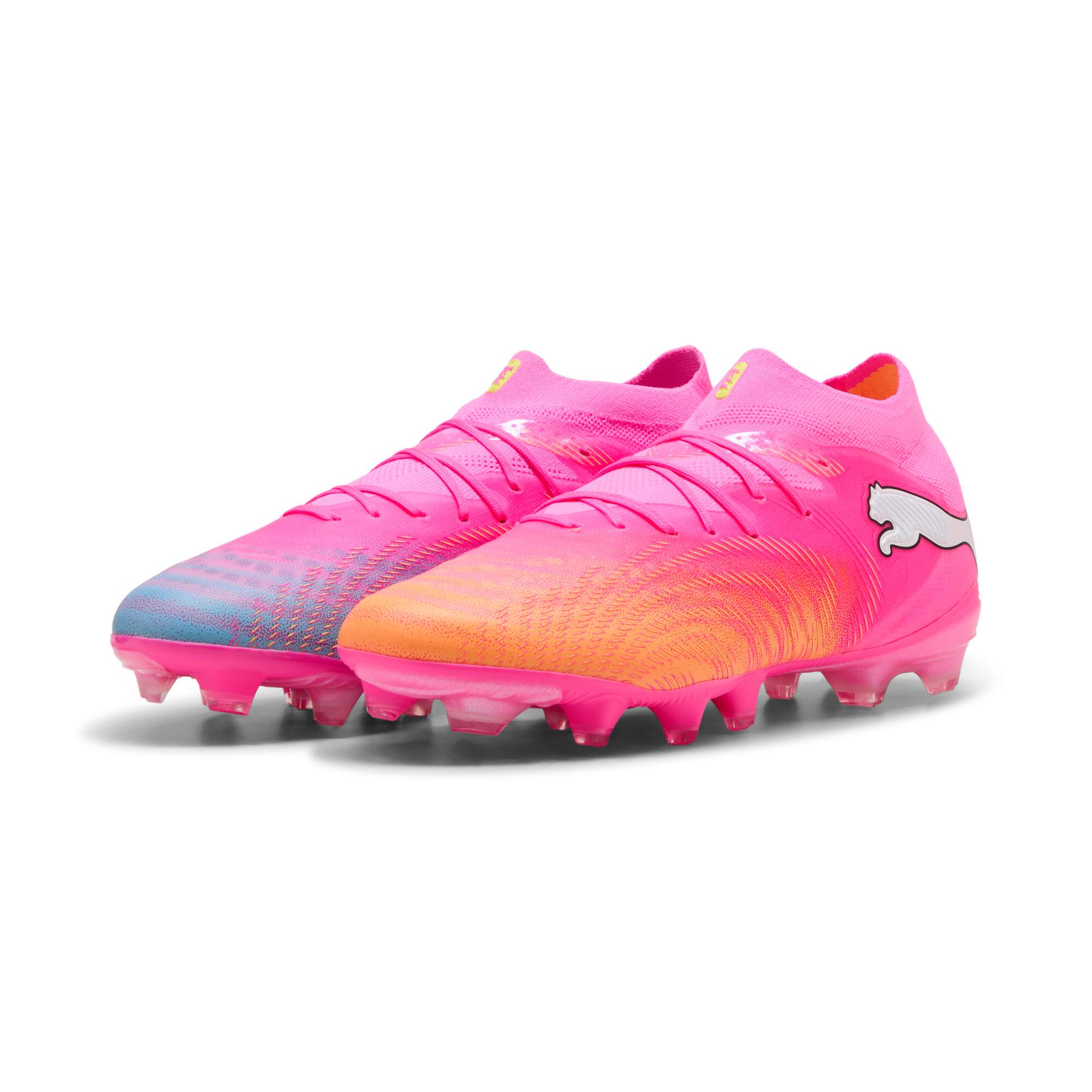 puma future 9 pro women's firm/artificial ground soccer cleats shoes in pink, size 11