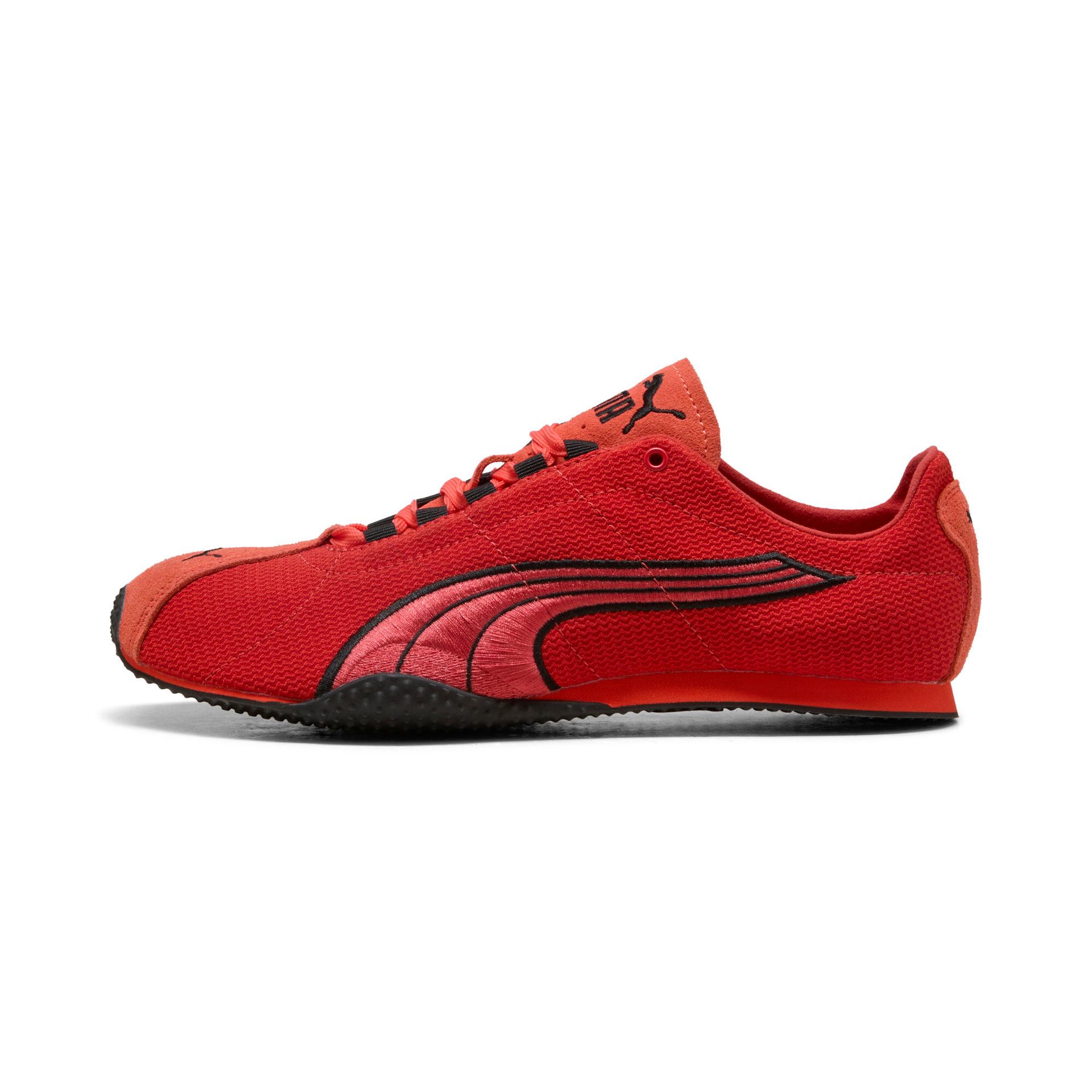 puma h-street embroidery sneakers in red, size 13