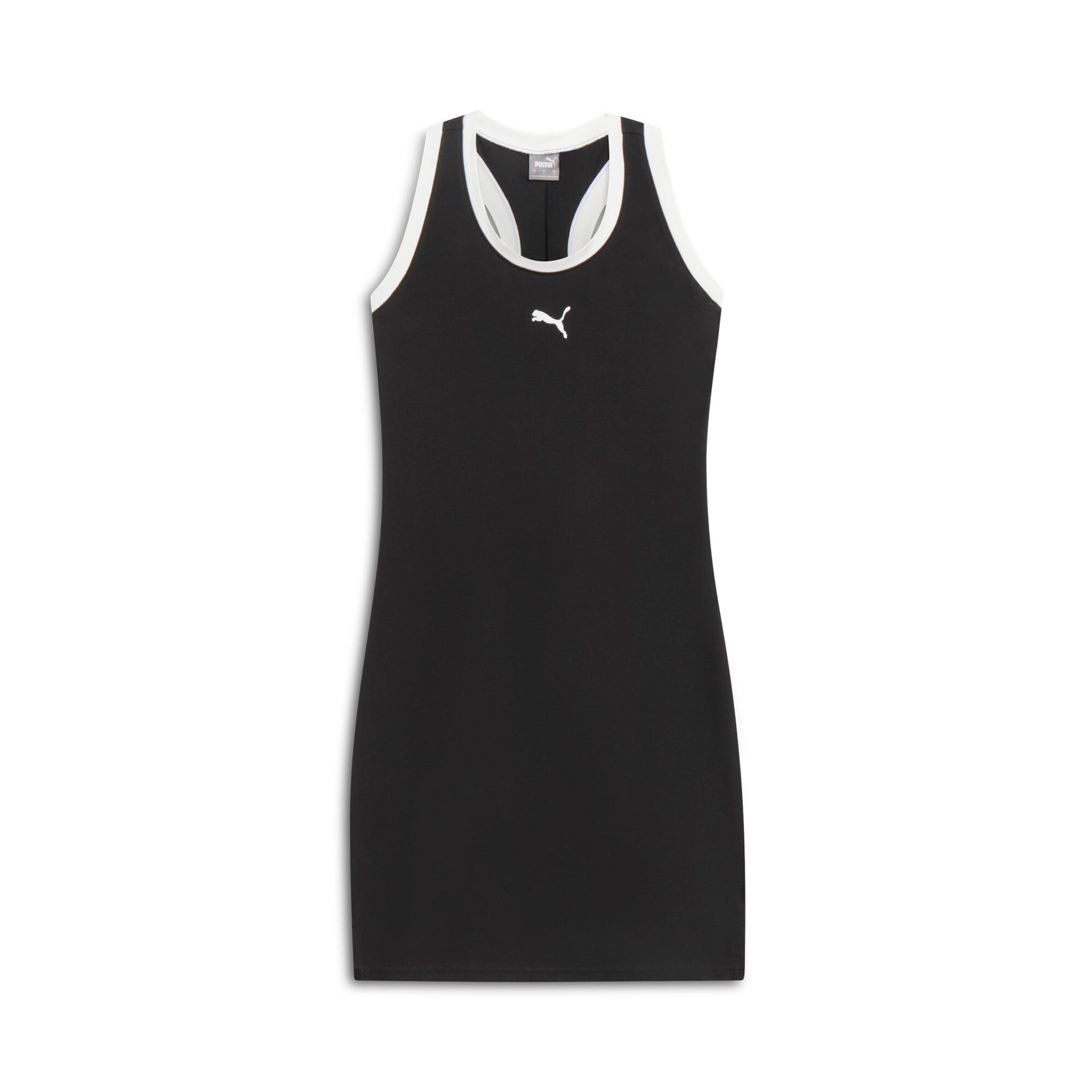 puma her sleeveless women's dress in black, size xs
