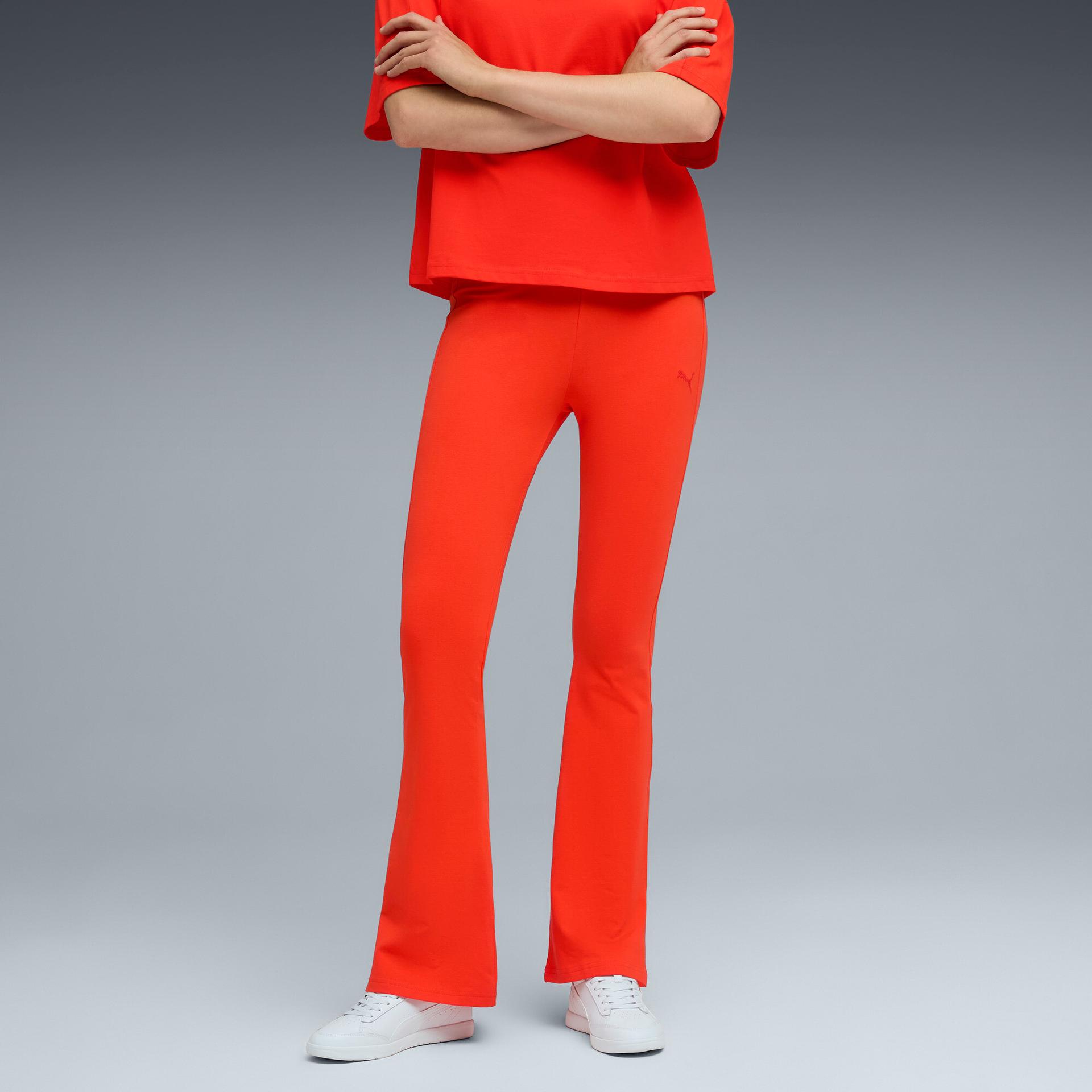 puma her women's high-waist leggings in red, size xs
