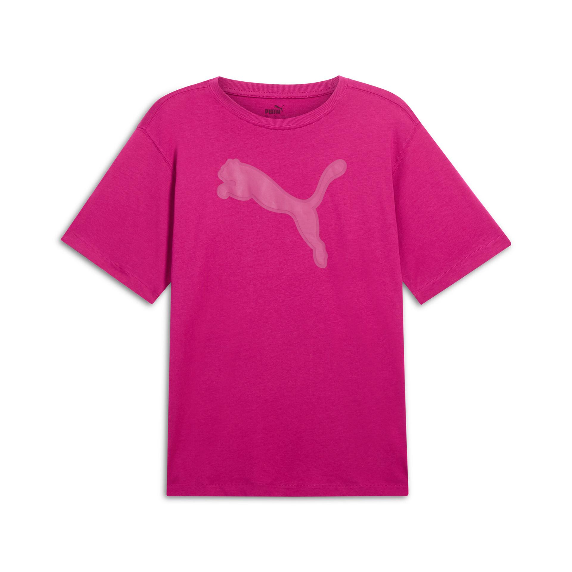 puma her women's t-shirt in pink, size xs