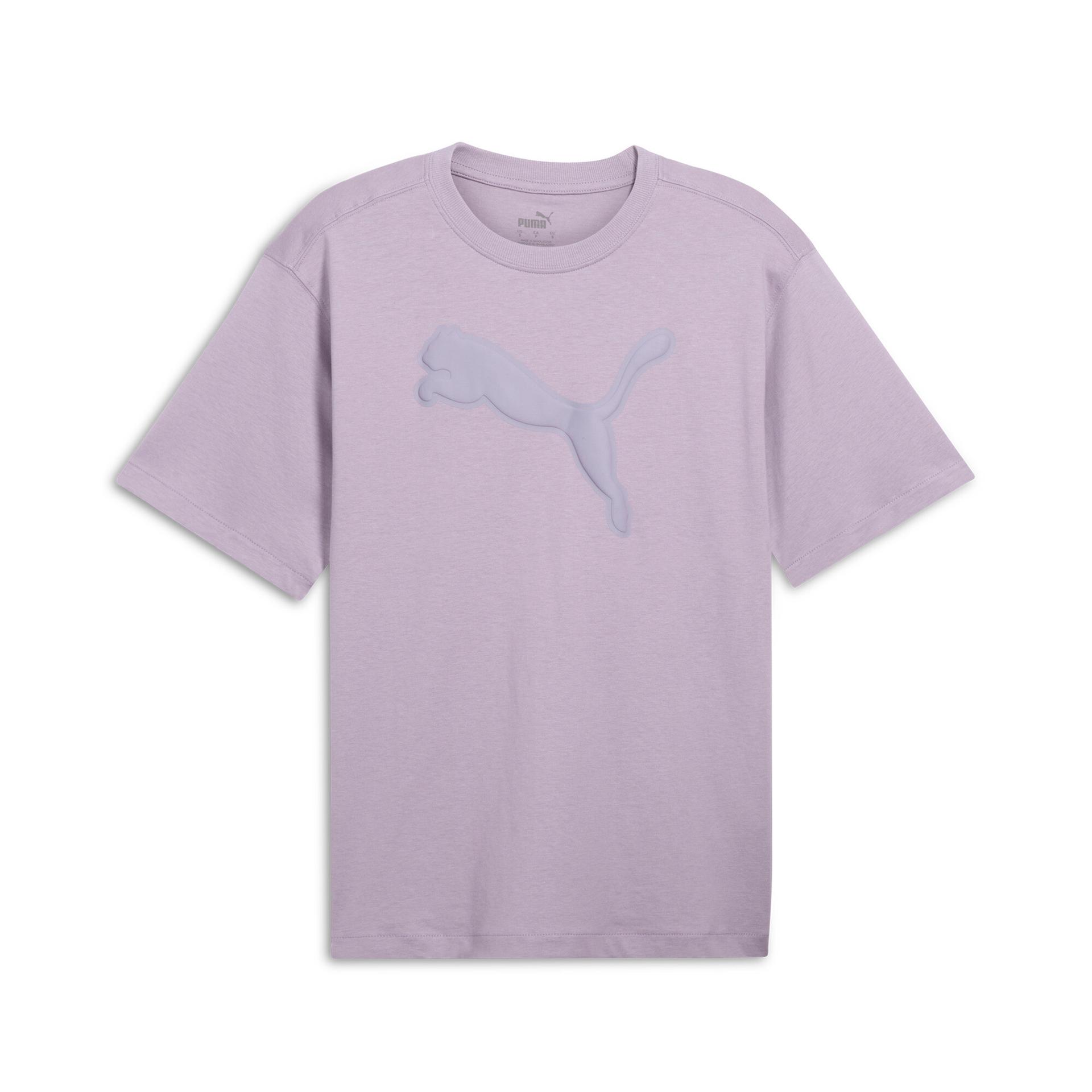 puma her women's t-shirt in purple, size xs