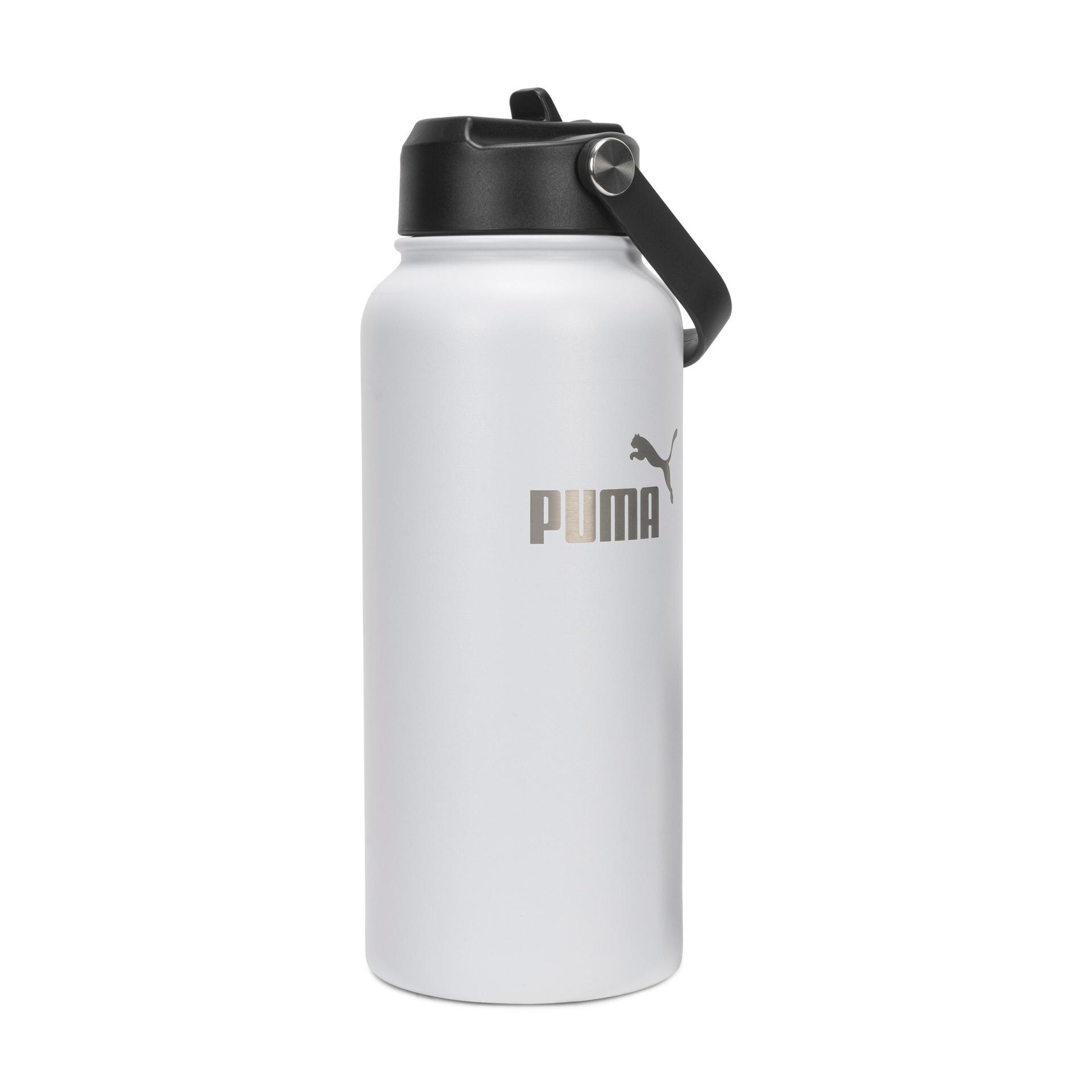 puma honor flip top 32 ounce water bottle in grey